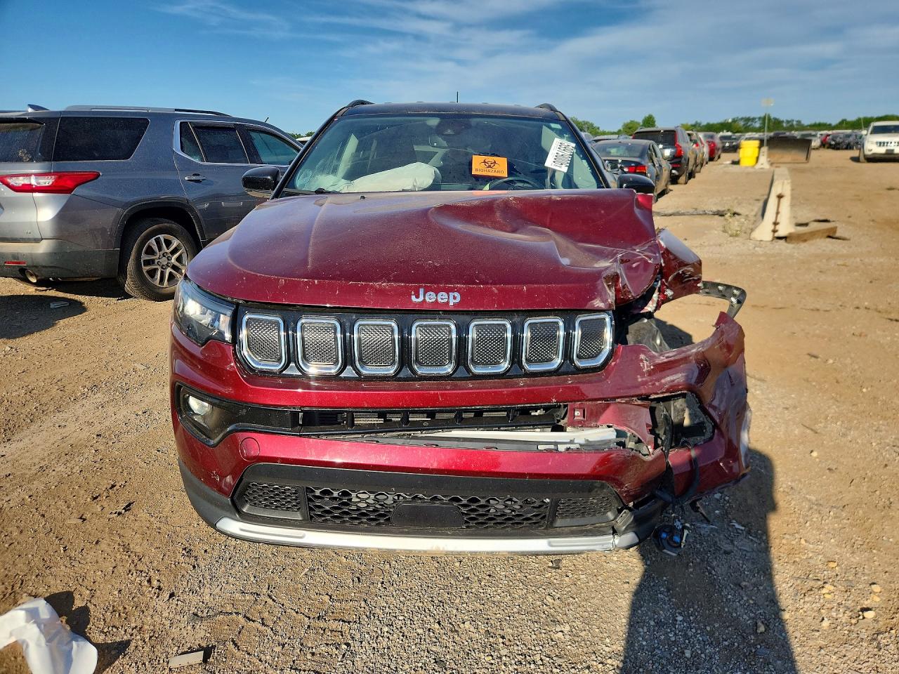 2022 Jeep Compass Limited Red vin: 3C4NJDCB6NT154309