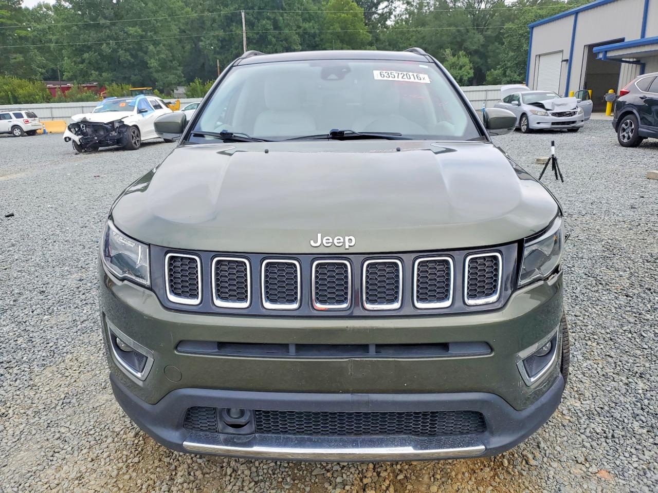 2021 Jeep Compass Limited Green vin: 3C4NJDCB7MT579567