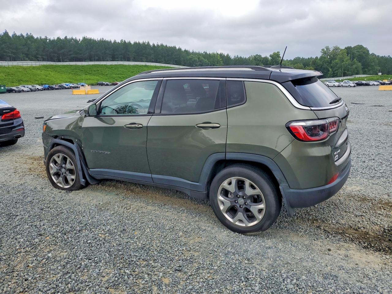 2021 Jeep Compass Limited Green vin: 3C4NJDCB7MT579567