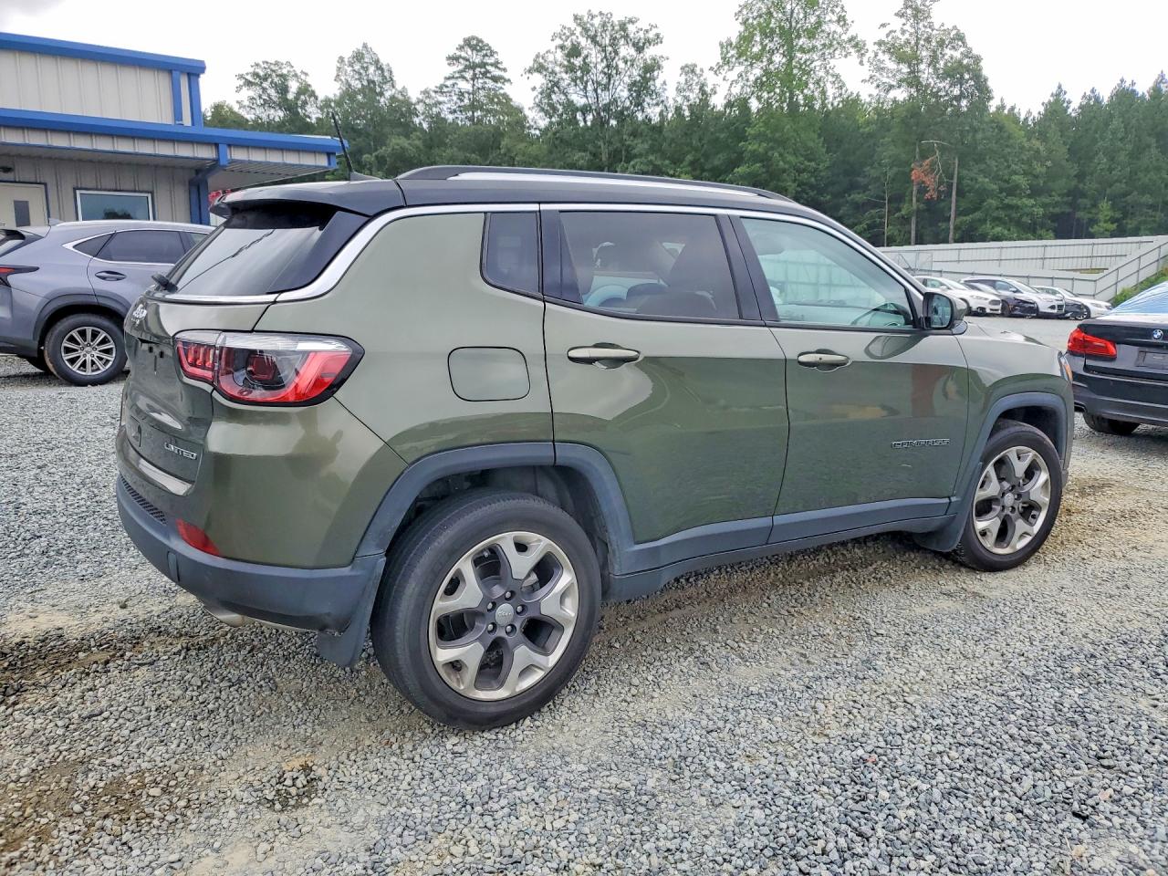 2021 Jeep Compass Limited Green vin: 3C4NJDCB7MT579567