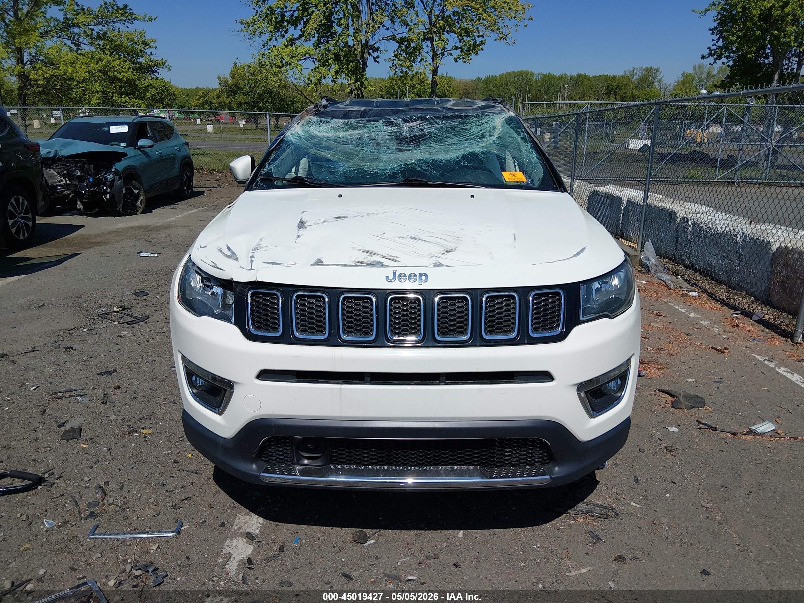 2021 Jeep Compass Limited 4x4 White vin: 3C4NJDCB8MT506918