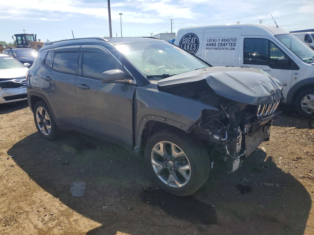 2020 Jeep Compass Limited Gray vin: 3C4NJDCB9LT233809