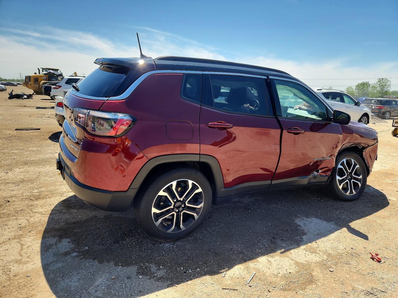 2022 Jeep Compass Limited Красный vin: 3C4NJDCB9NT199972