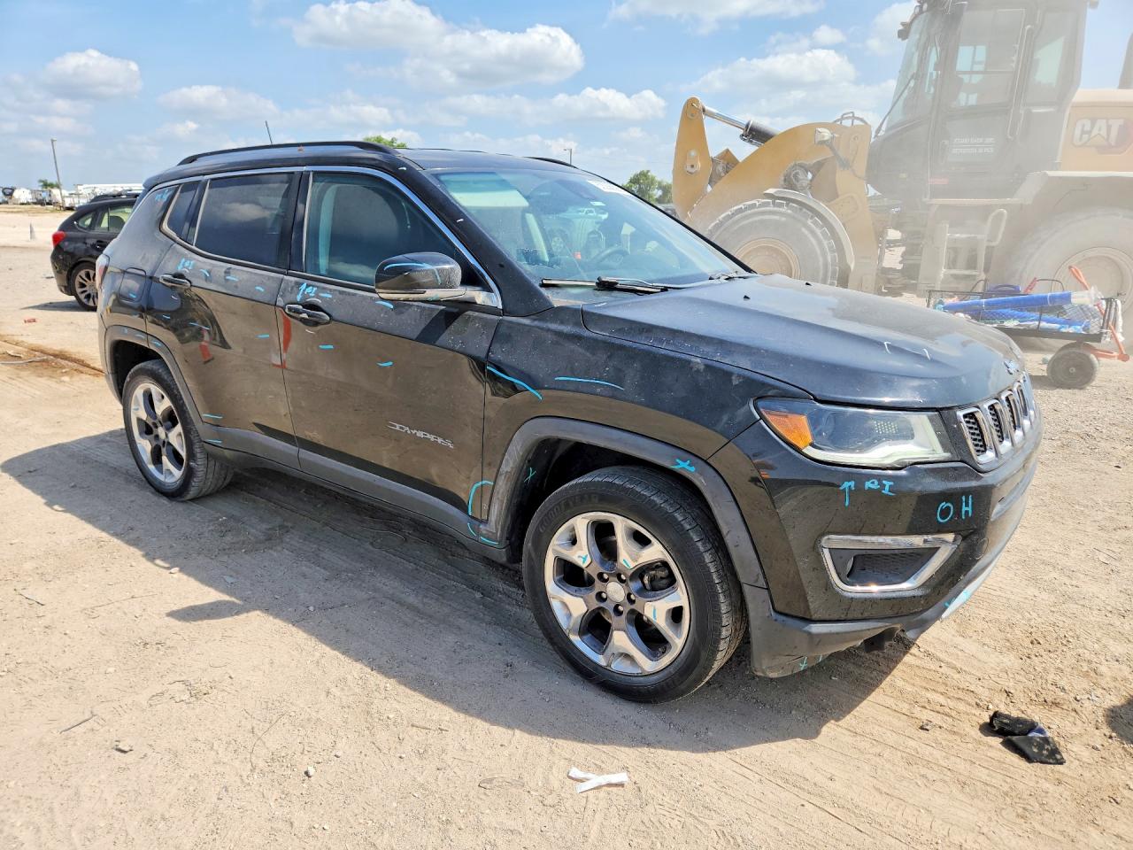 2018 Jeep Compass Limited Black vin: 3C4NJDCBXJT332510