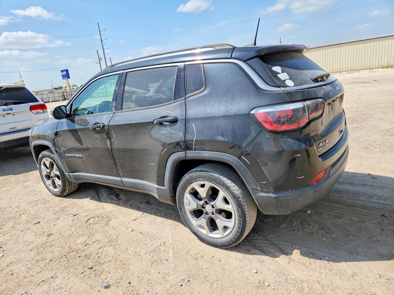 2018 Jeep Compass Limited Black vin: 3C4NJDCBXJT332510