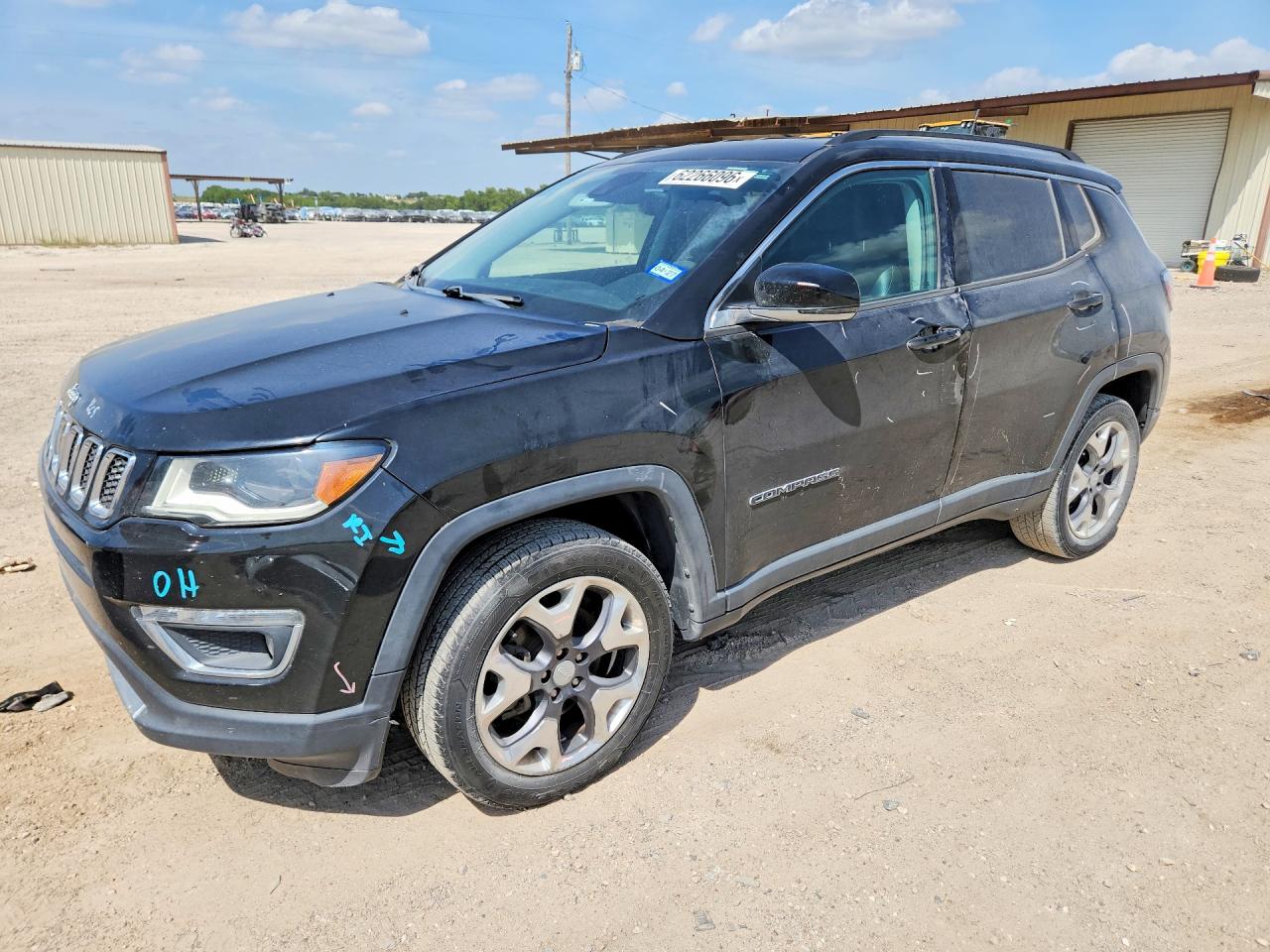 2018 Jeep Compass Limited Black vin: 3C4NJDCBXJT332510