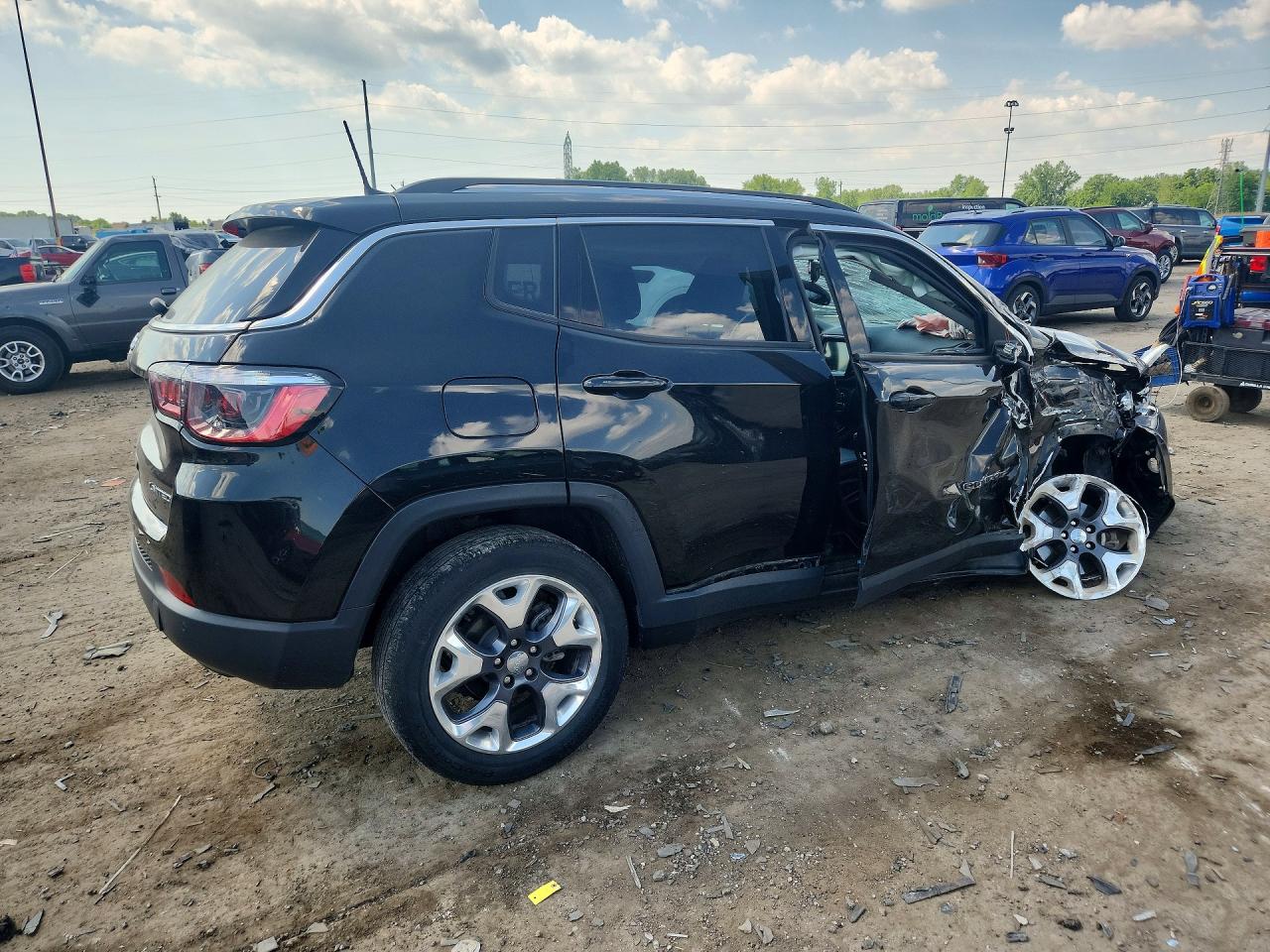 2021 Jeep Compass Limited Black vin: 3C4NJDCBXMT555585
