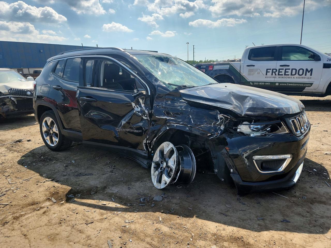 2021 Jeep Compass Limited Black vin: 3C4NJDCBXMT555585