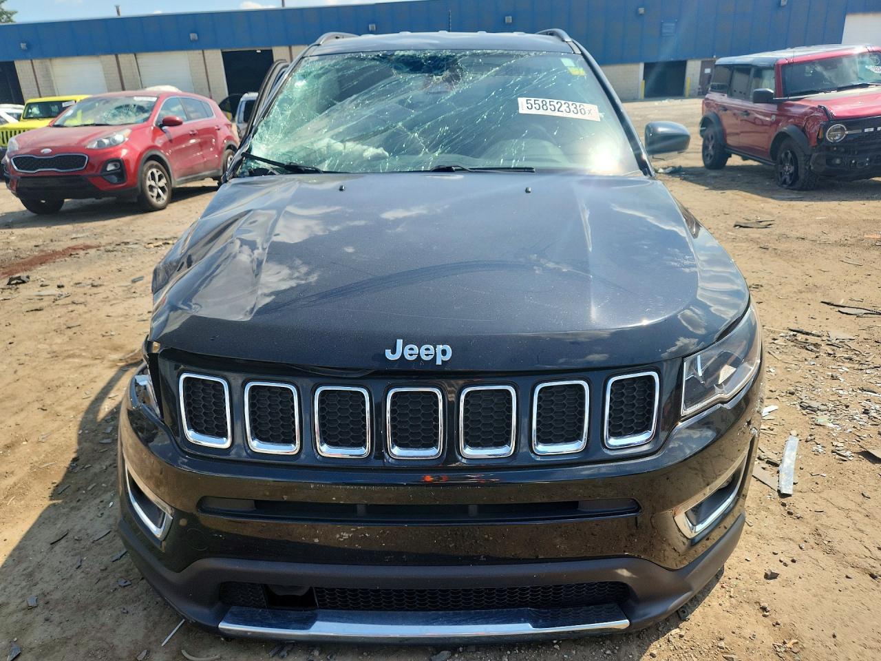 2021 Jeep Compass Limited Black vin: 3C4NJDCBXMT555585