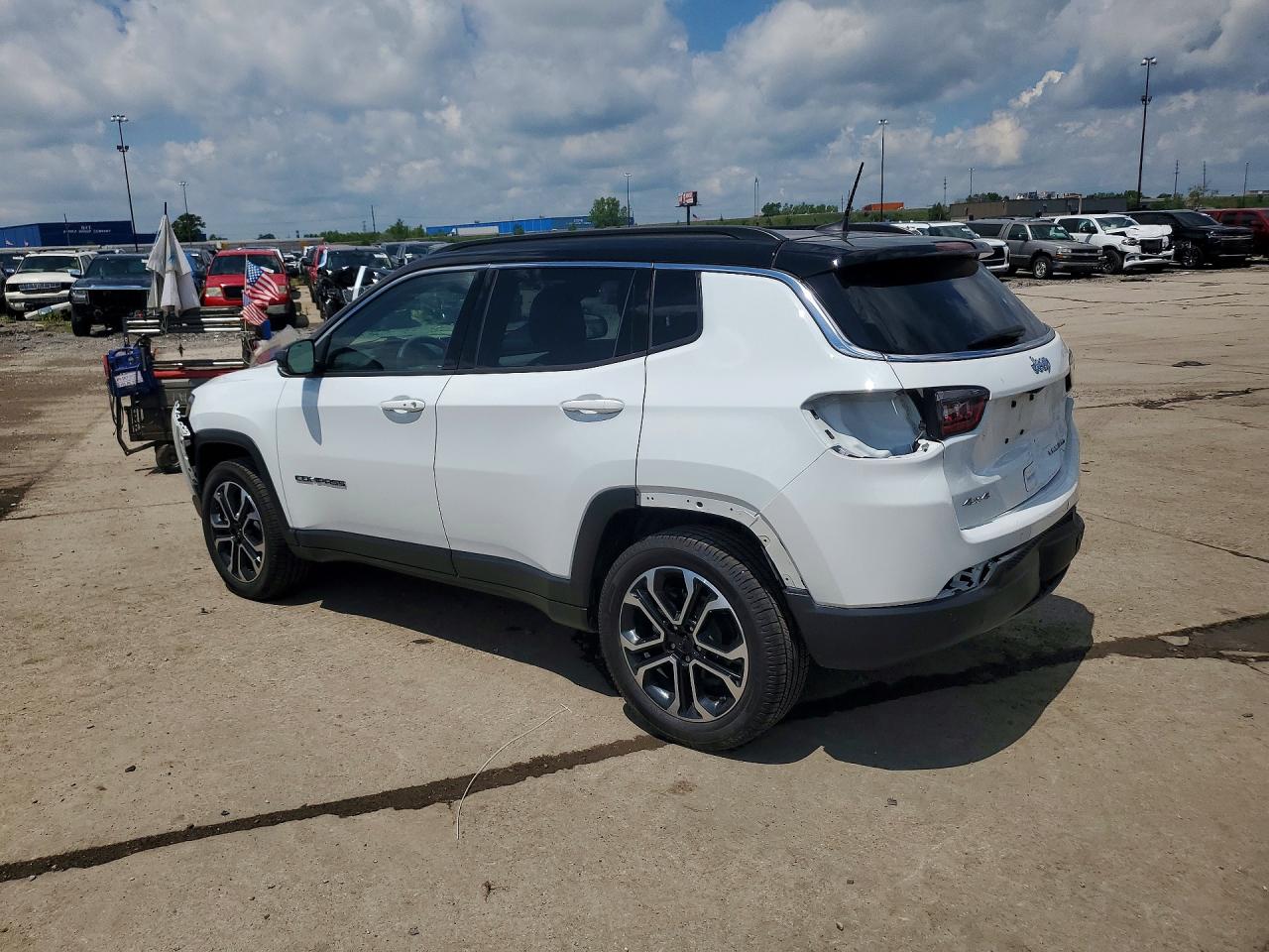 2024 Jeep Compass Limited White vin: 3C4NJDCN1RT591862