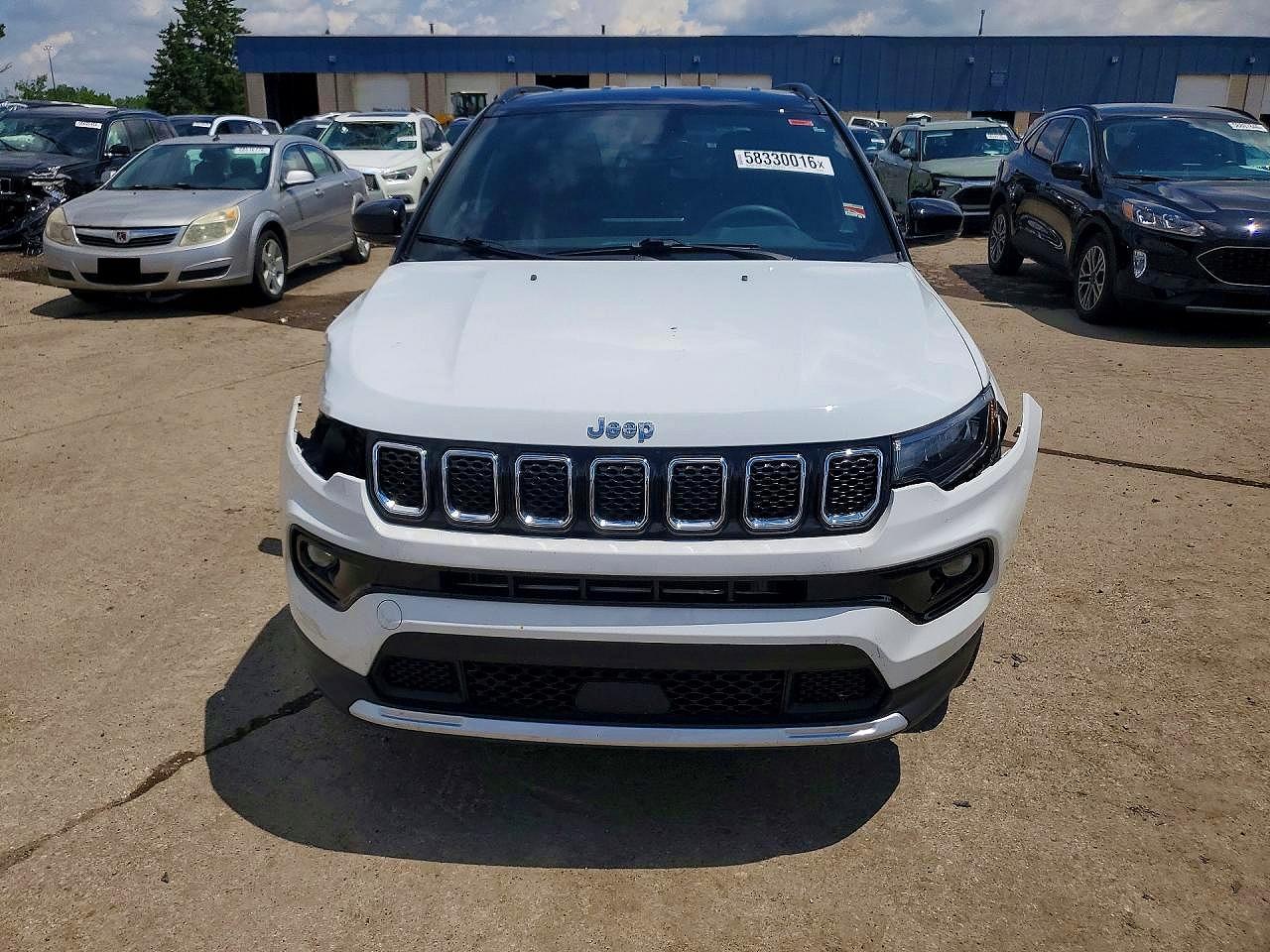 2024 Jeep Compass Limited White vin: 3C4NJDCN1RT591862