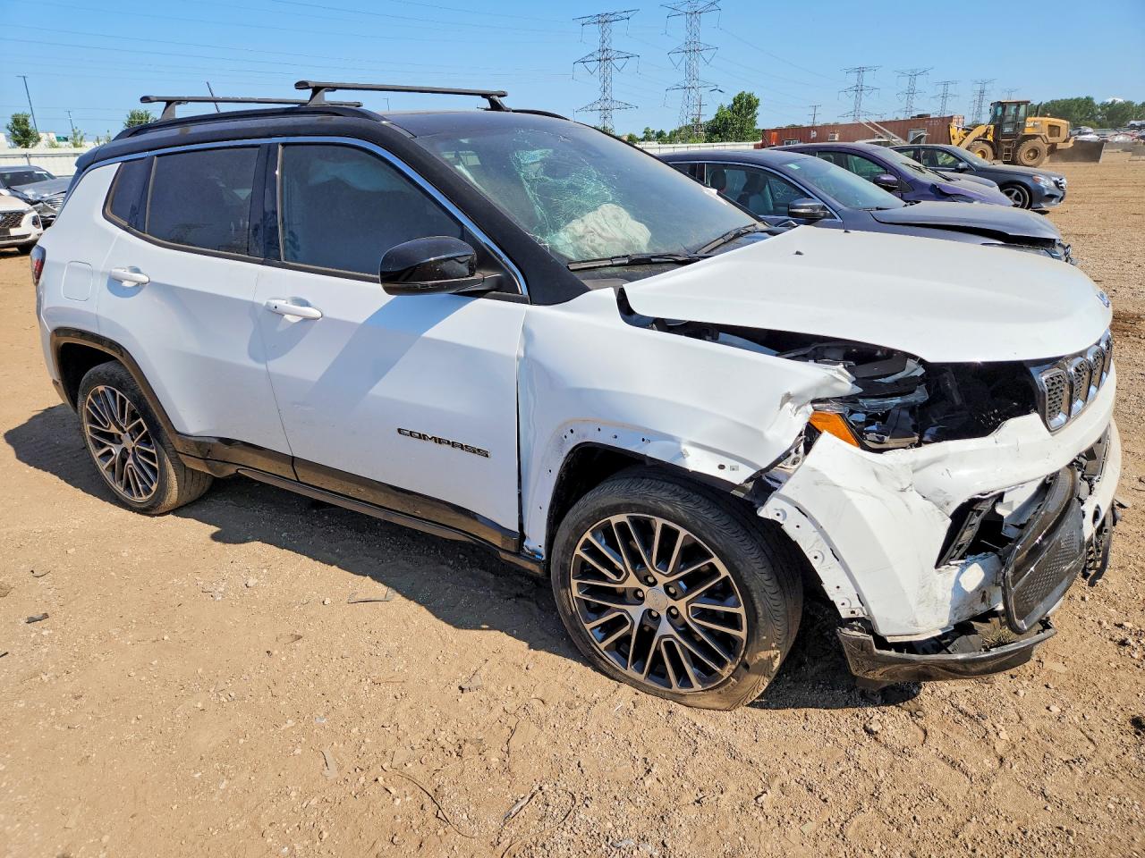 2023 Jeep Compass Limited White vin: 3C4NJDCN2PT503768