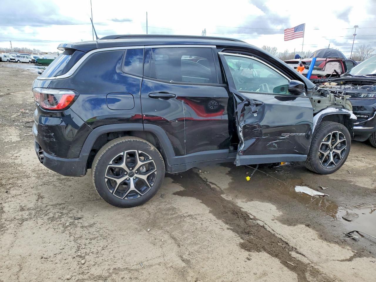 2025 Jeep Compass Limited Черный vin: 3C4NJDCN2ST576308
