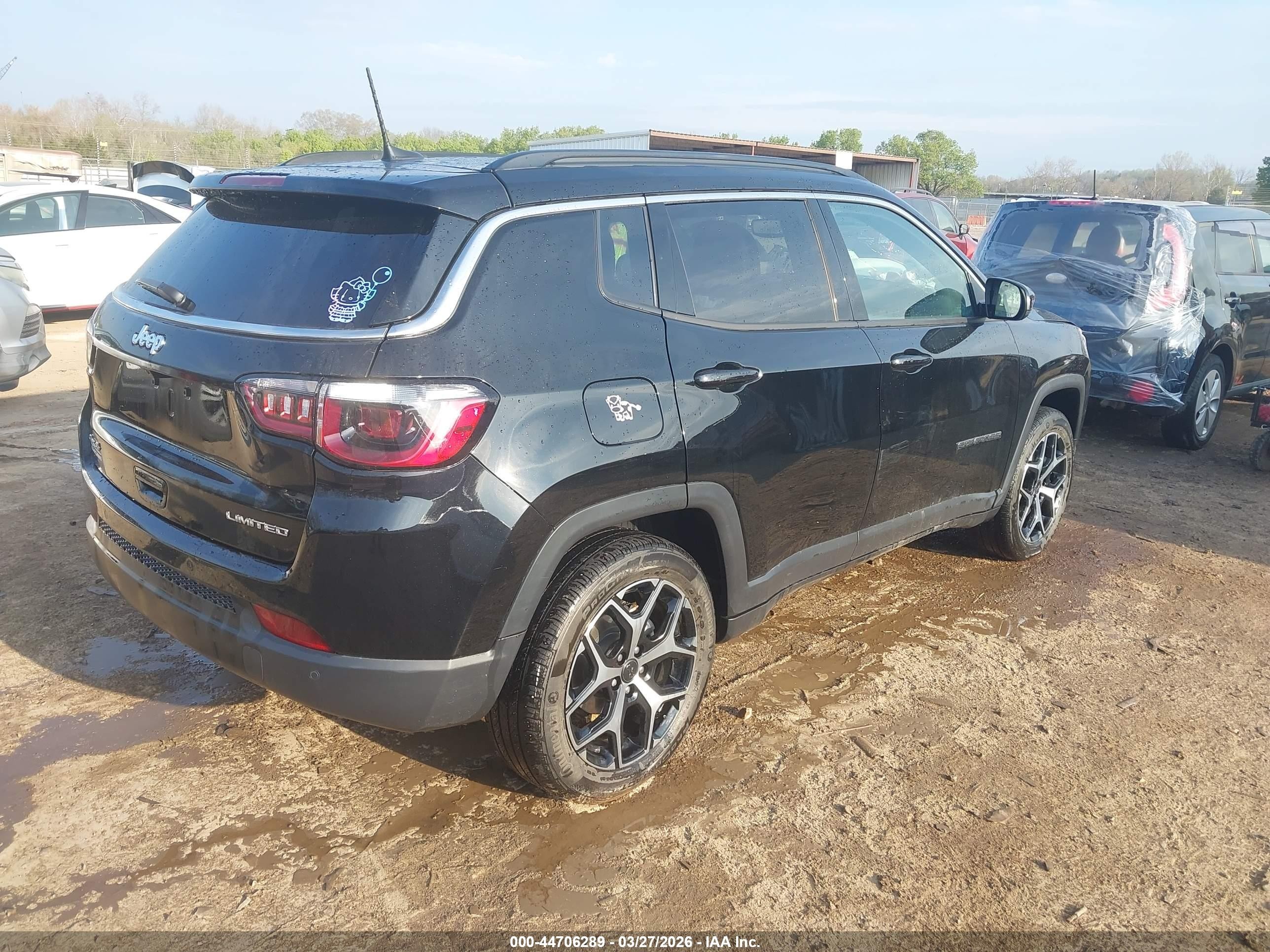 2025 Jeep Compass Limited 4x4 Black vin: 3C4NJDCN3ST560702