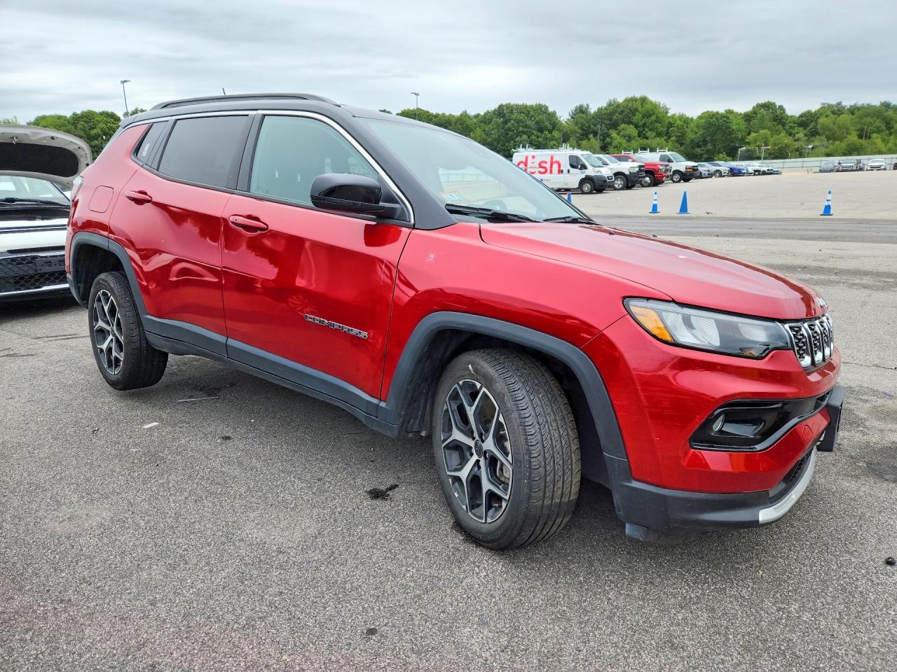2025 Jeep Compass Limited Red vin: 3C4NJDCN4ST522329