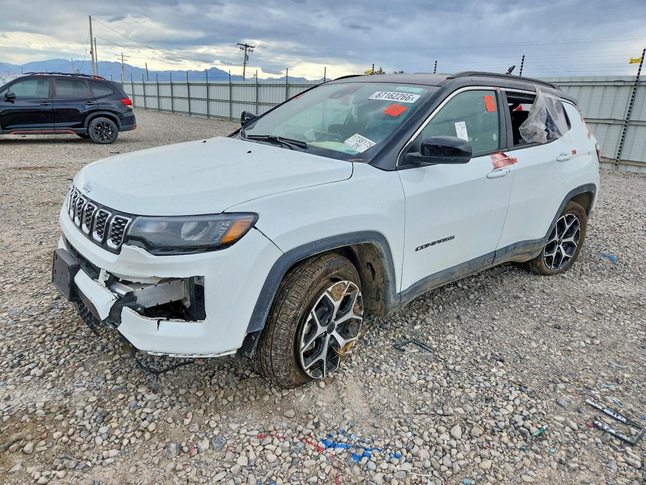 2025 Jeep Compass Limited White vin: 3C4NJDCN4ST623001
