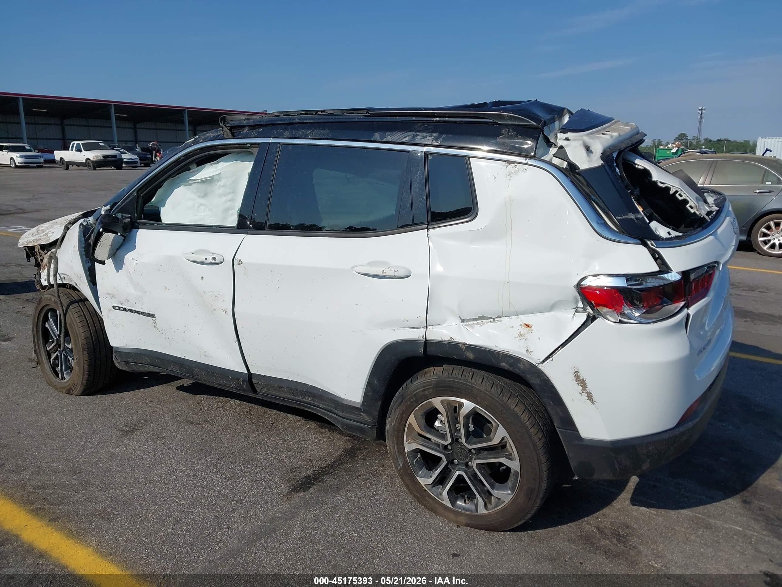 2023 Jeep Compass Limited 4x4 Белый vin: 3C4NJDCN6PT567165