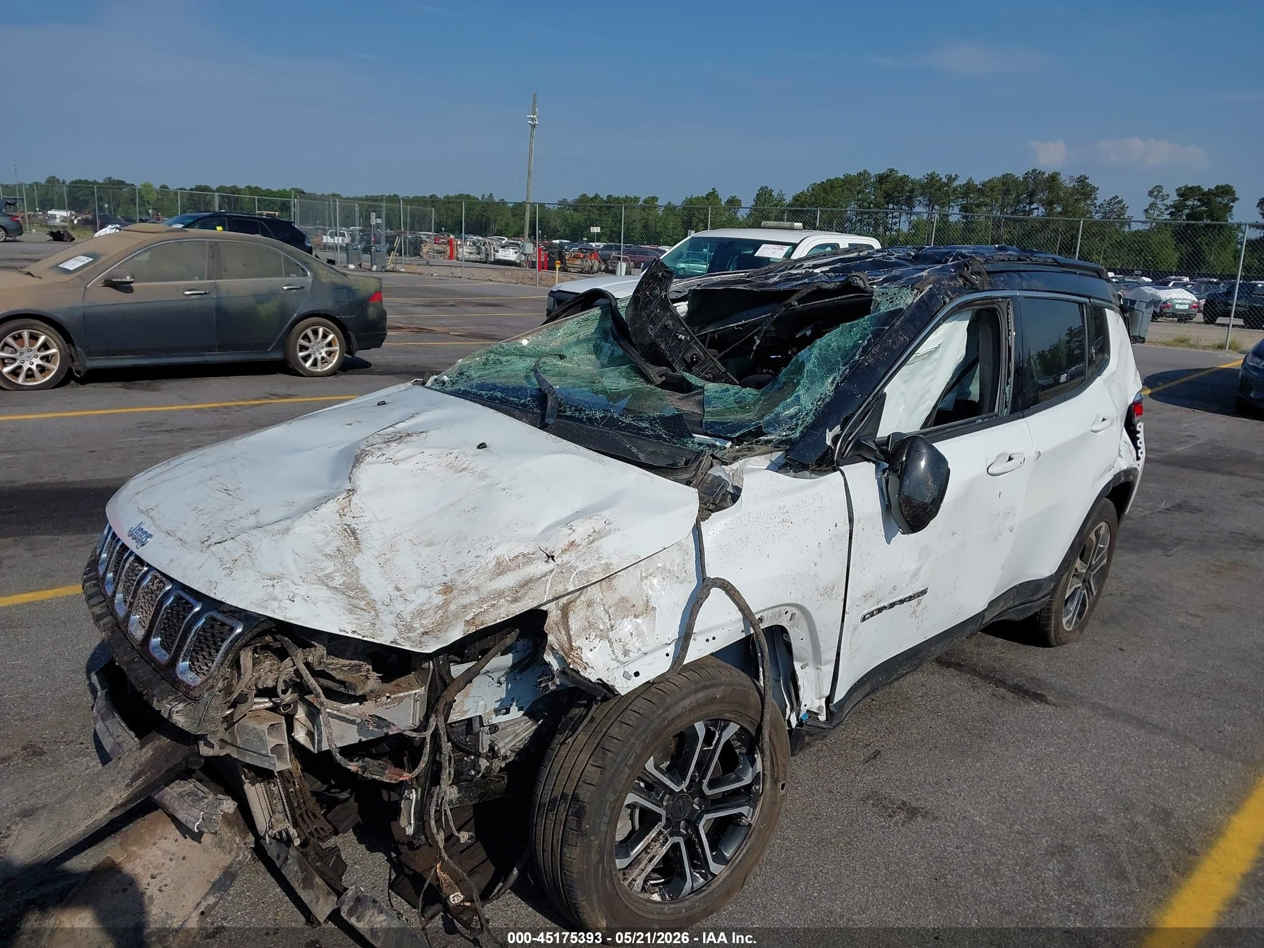 2023 Jeep Compass Limited 4x4 Белый vin: 3C4NJDCN6PT567165
