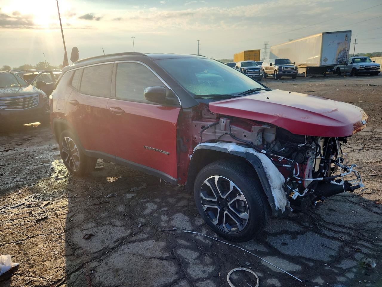2023 Jeep Compass Limited Red vin: 3C4NJDCN6PT567621