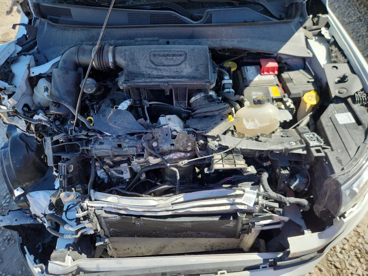 2025 Jeep Compass Limited White vin: 3C4NJDCN6ST505001 Damage: Radiator, Broken, Replacement Required