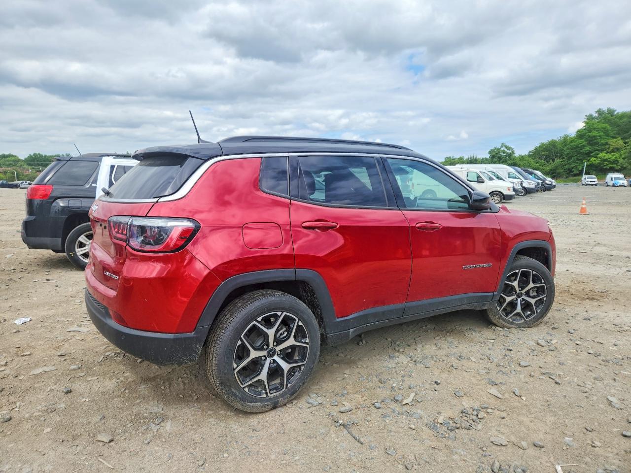 2025 Jeep Compass Red vin: 3C4NJDCN6ST565747