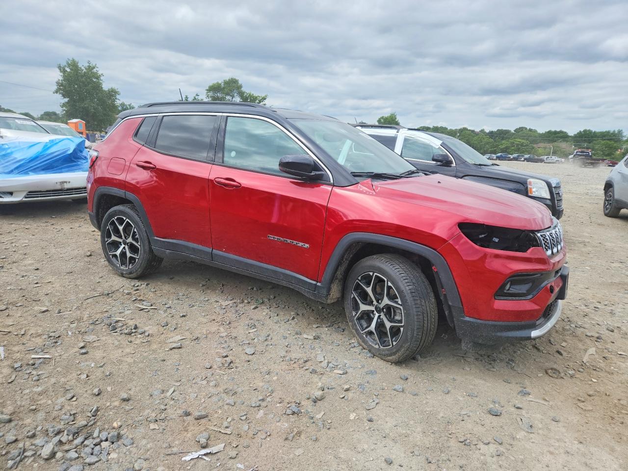 2025 Jeep Compass Red vin: 3C4NJDCN6ST565747