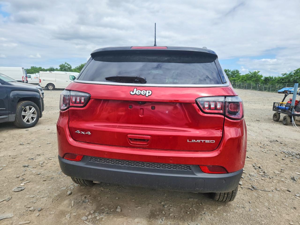 2025 Jeep Compass Red vin: 3C4NJDCN6ST565747
