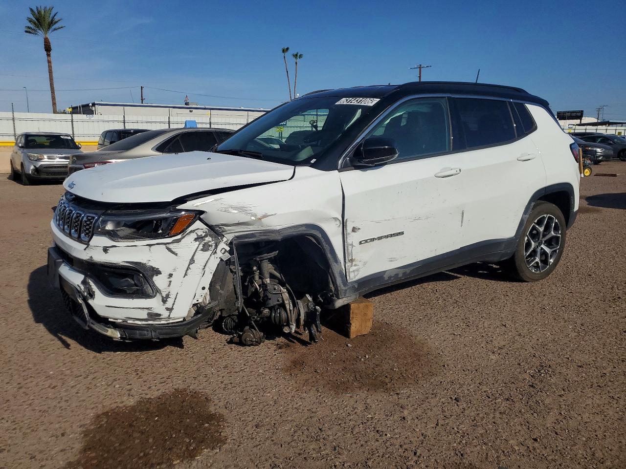 2025 Jeep Compass Limited White vin: 3C4NJDCN8ST560923