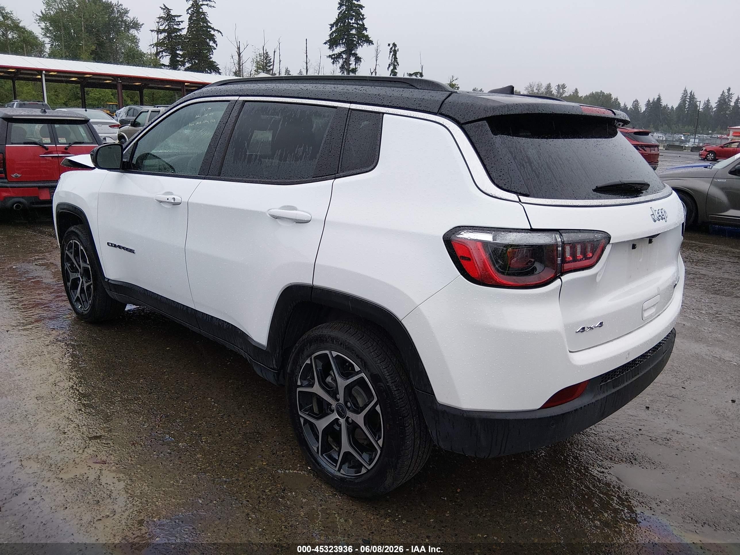 2025 Jeep Compass Limited 4x4 White vin: 3C4NJDCN8ST597938
