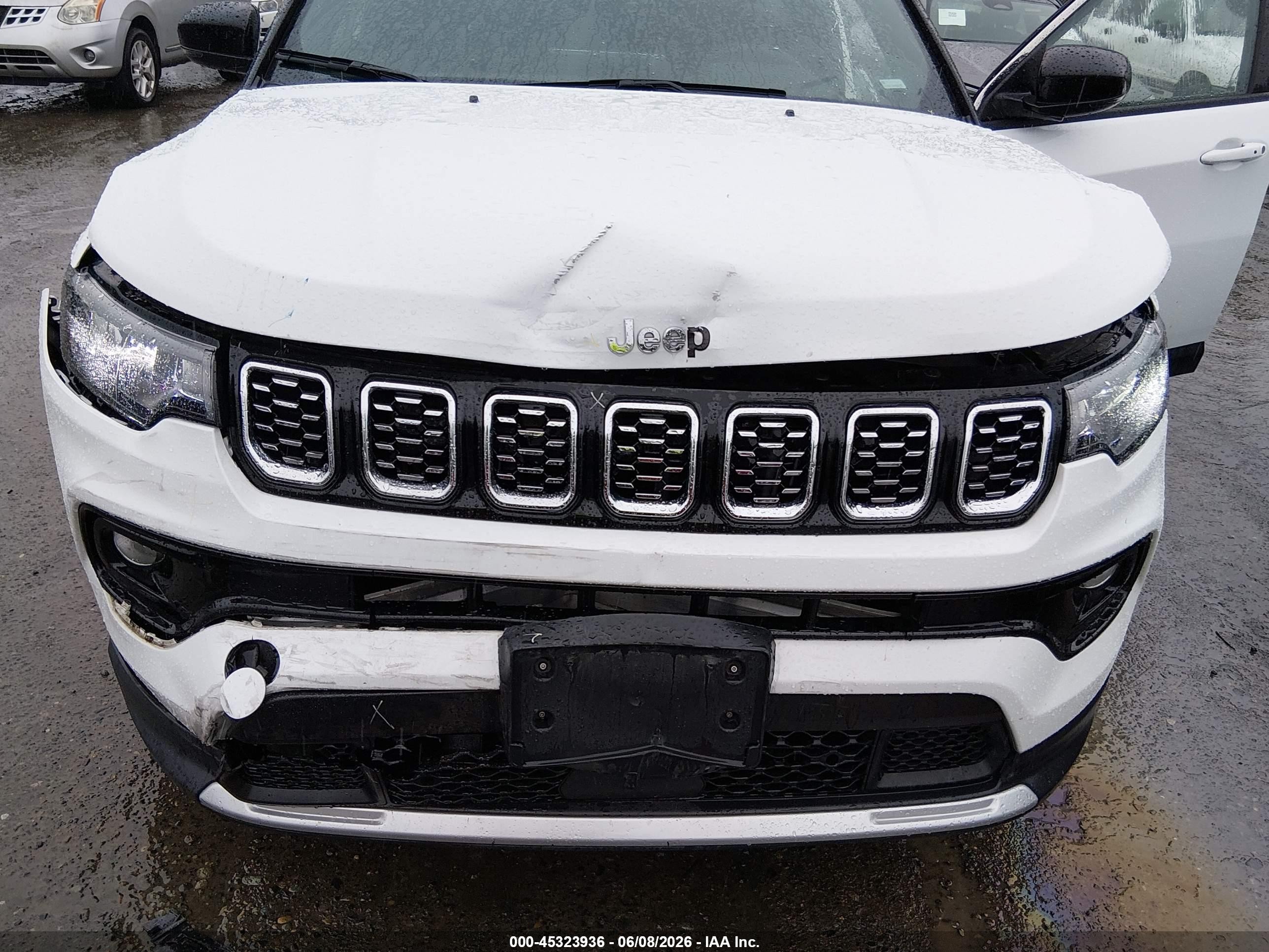 2025 Jeep Compass Limited 4x4 White vin: 3C4NJDCN8ST597938