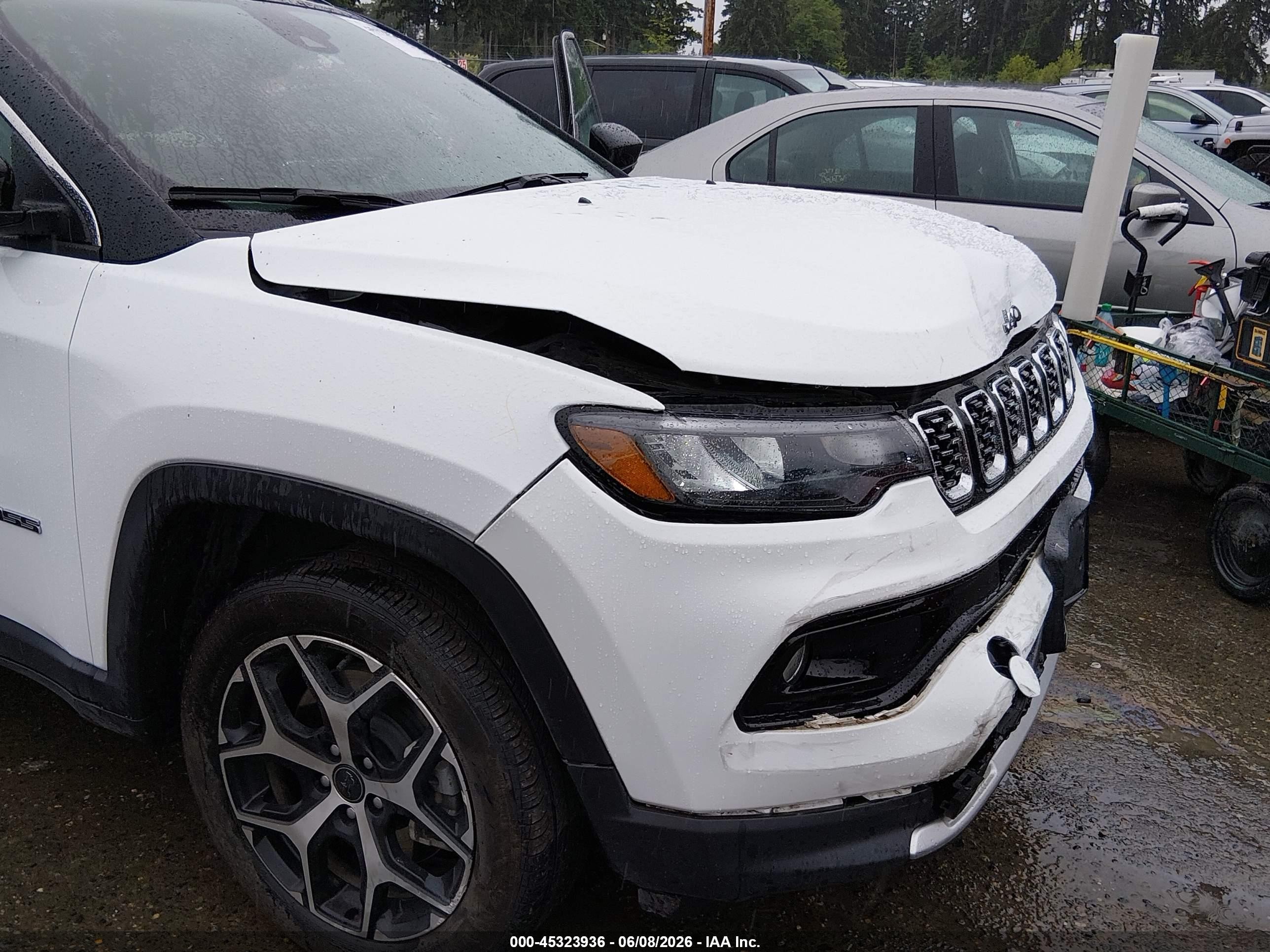 2025 Jeep Compass Limited 4x4 White vin: 3C4NJDCN8ST597938