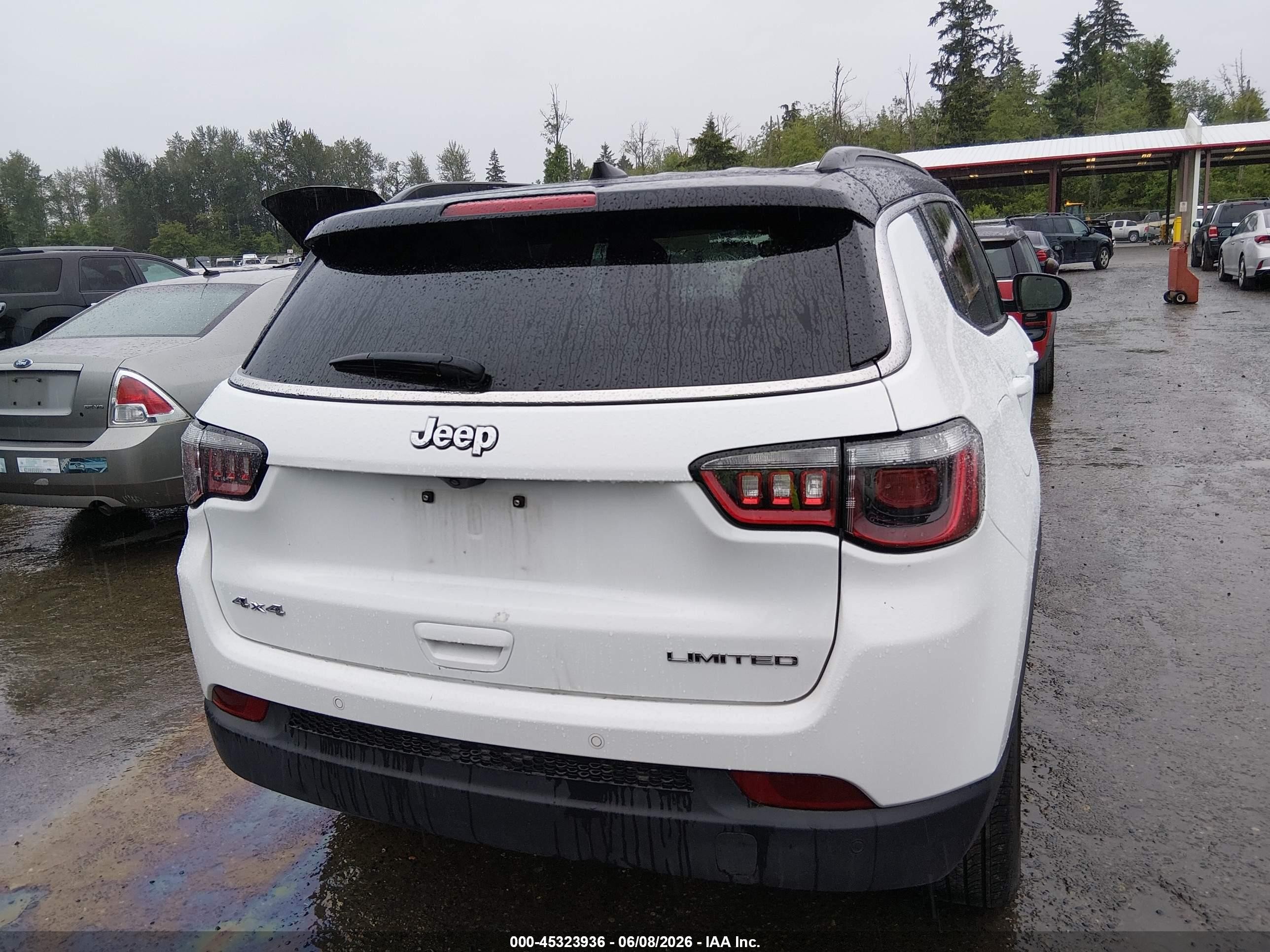 2025 Jeep Compass Limited 4x4 White vin: 3C4NJDCN8ST597938