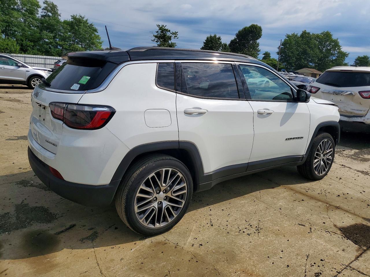 2023 Jeep Compass Limited Белый vin: 3C4NJDCNXPT537697