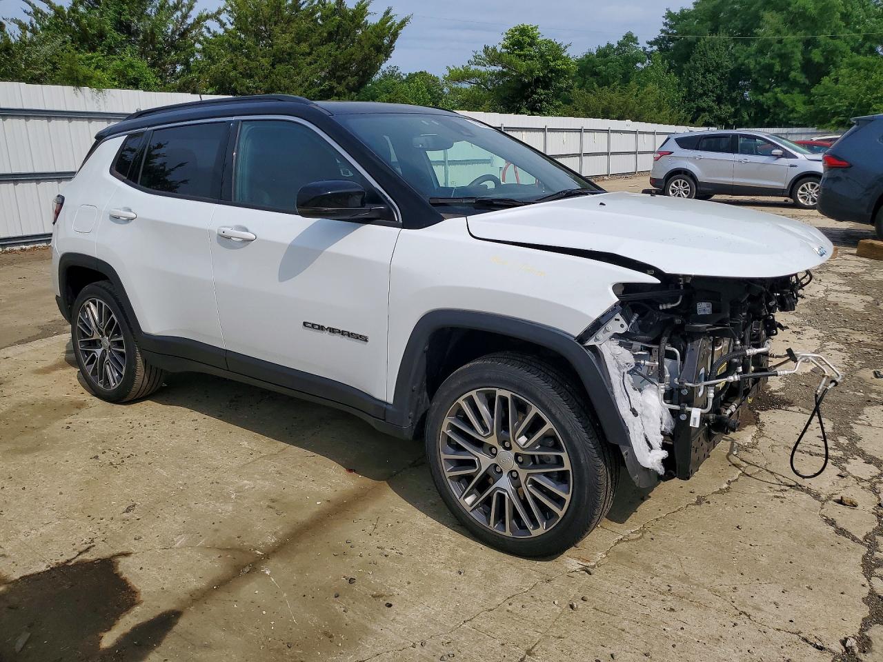2023 Jeep Compass Limited Белый vin: 3C4NJDCNXPT537697