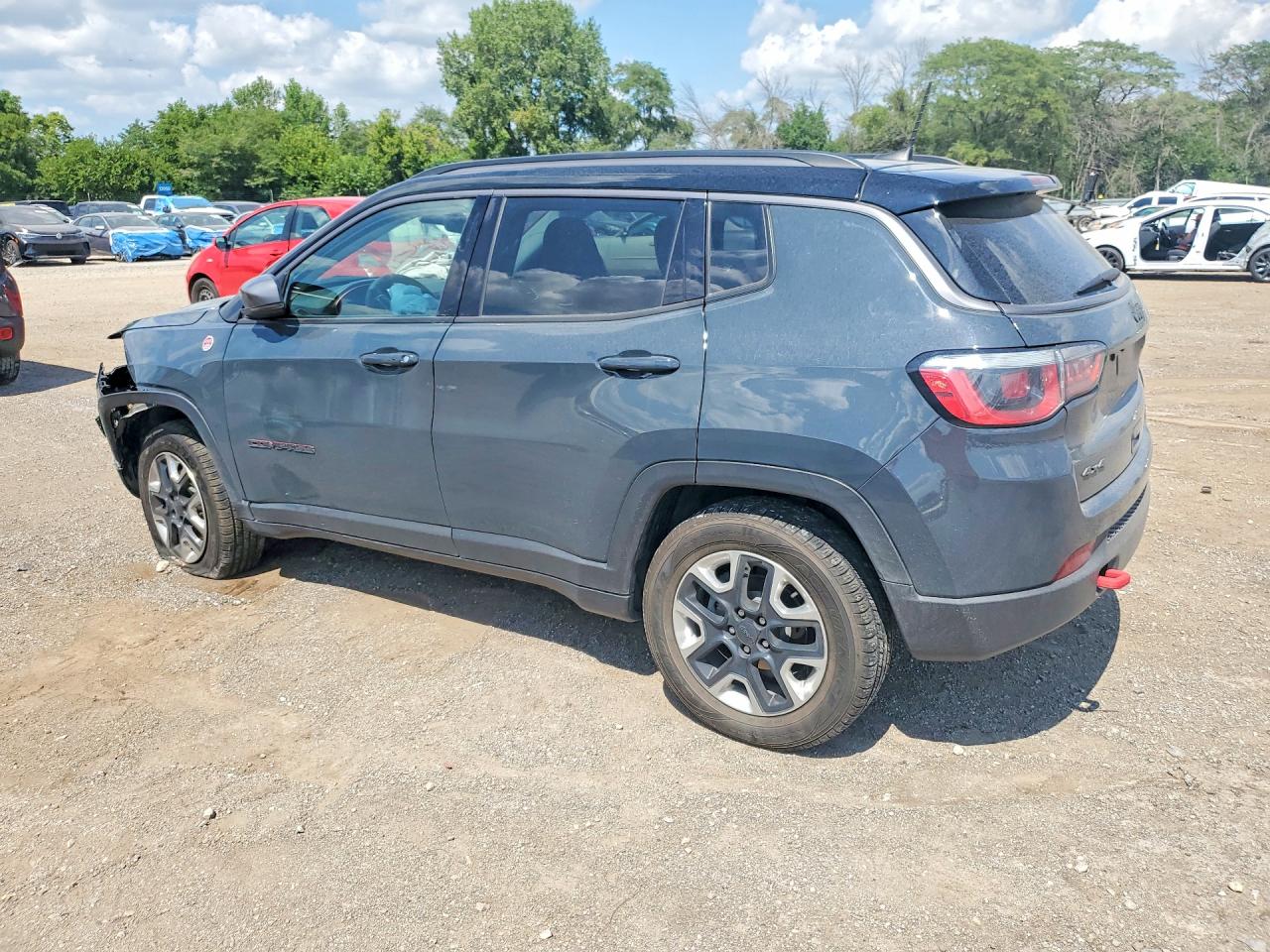 2017 Jeep Compass Trailhawk Gray vin: 3C4NJDDB1HT689308