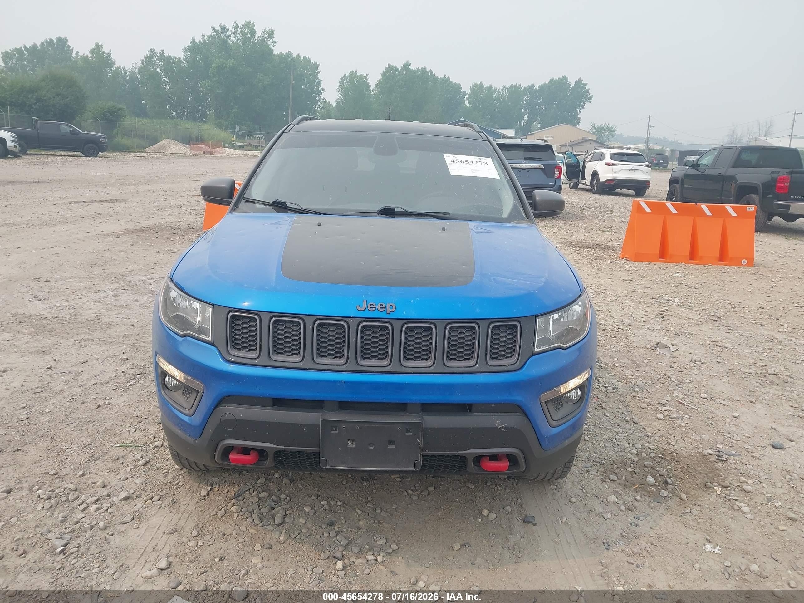 2018 Jeep Compass Trailhawk Синий vin: 3C4NJDDB1JT417170