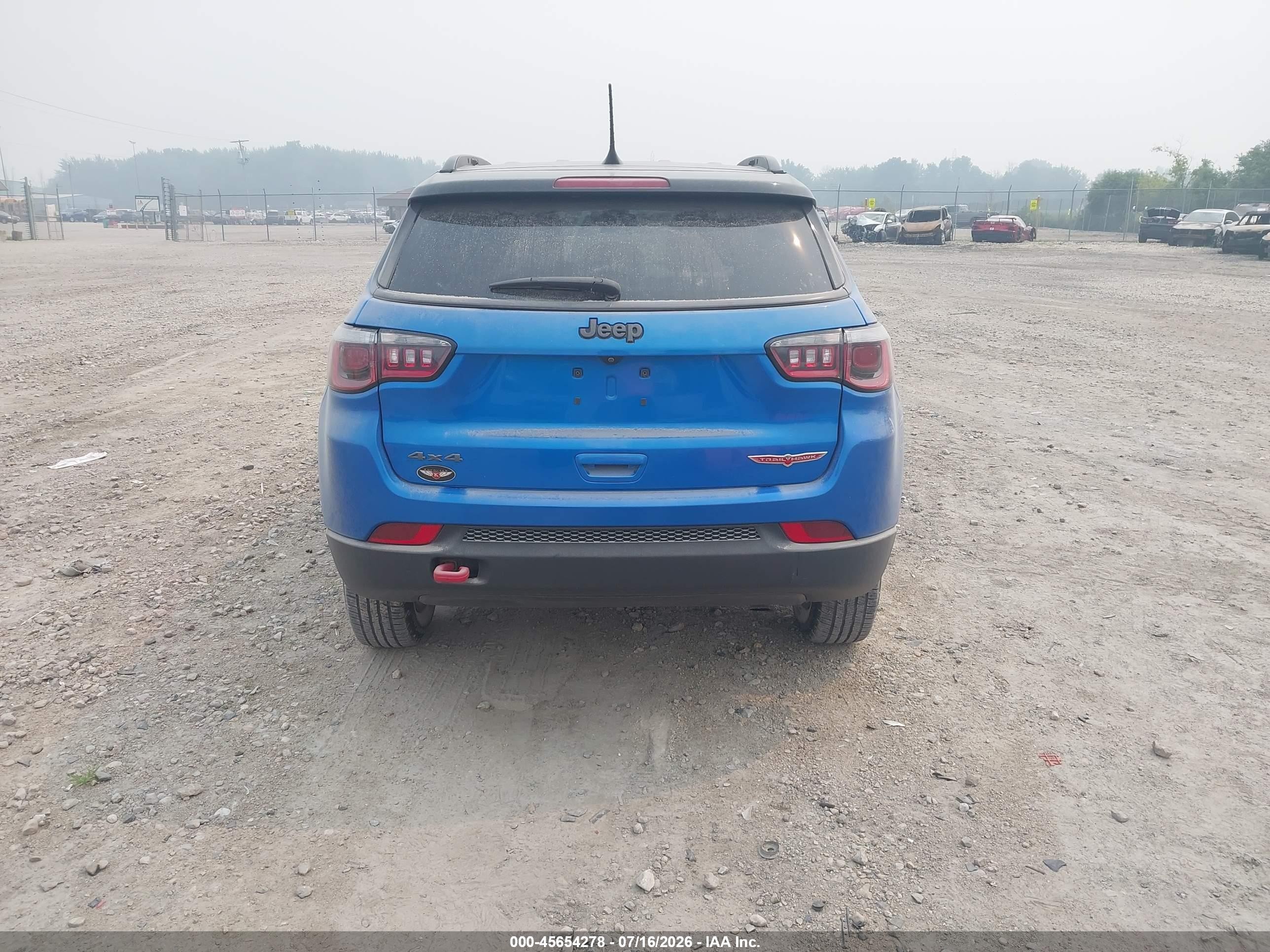 2018 Jeep Compass Trailhawk Синий vin: 3C4NJDDB1JT417170