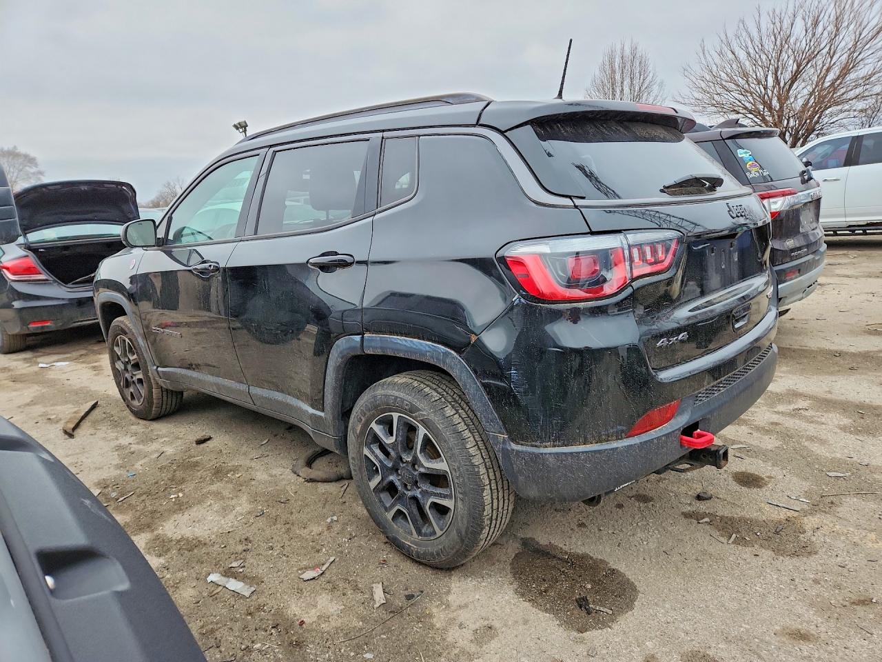 2018 Jeep Compass Trailhawk Черный vin: 3C4NJDDB1JT485839