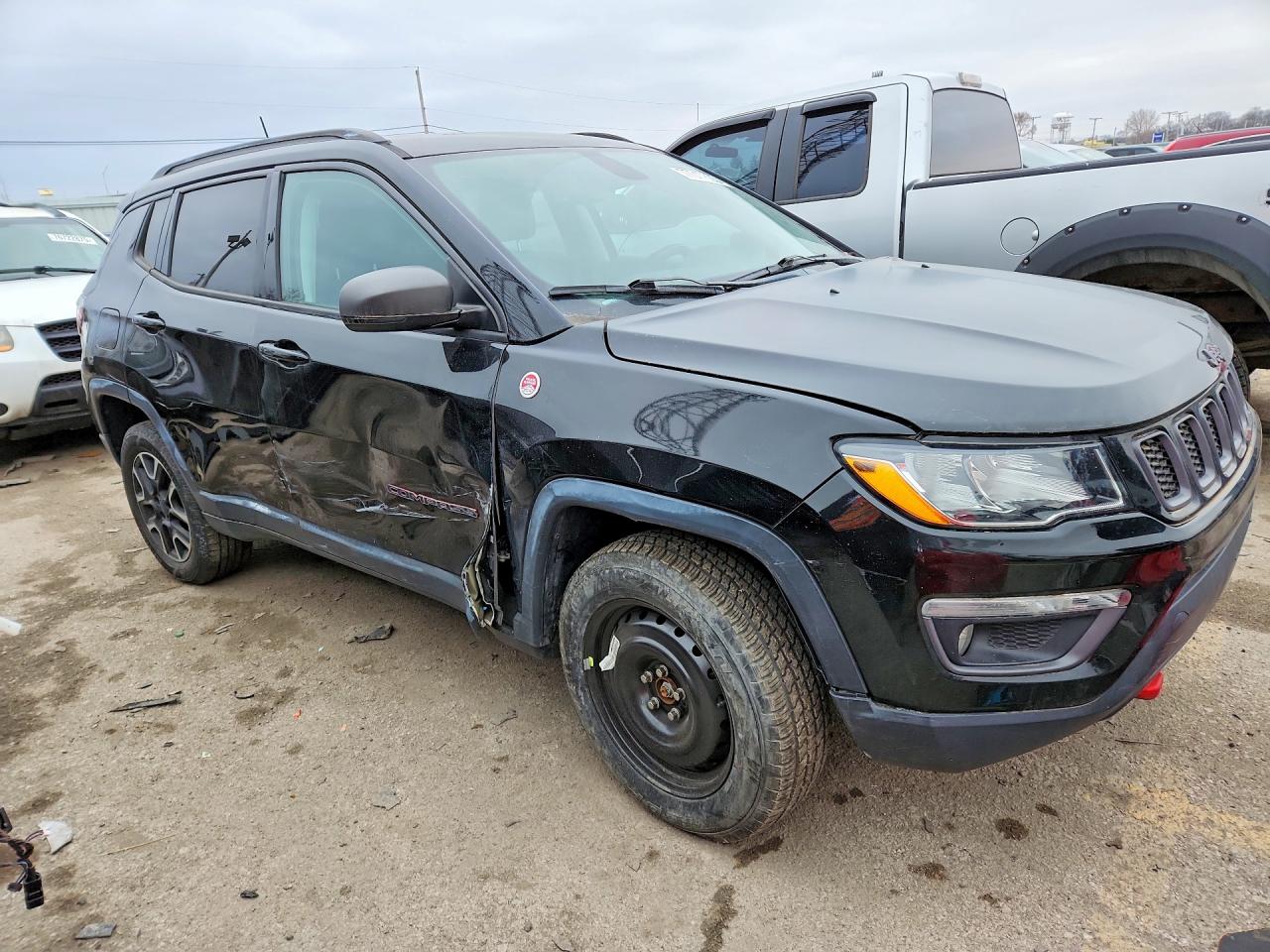 2018 Jeep Compass Trailhawk Черный vin: 3C4NJDDB1JT485839