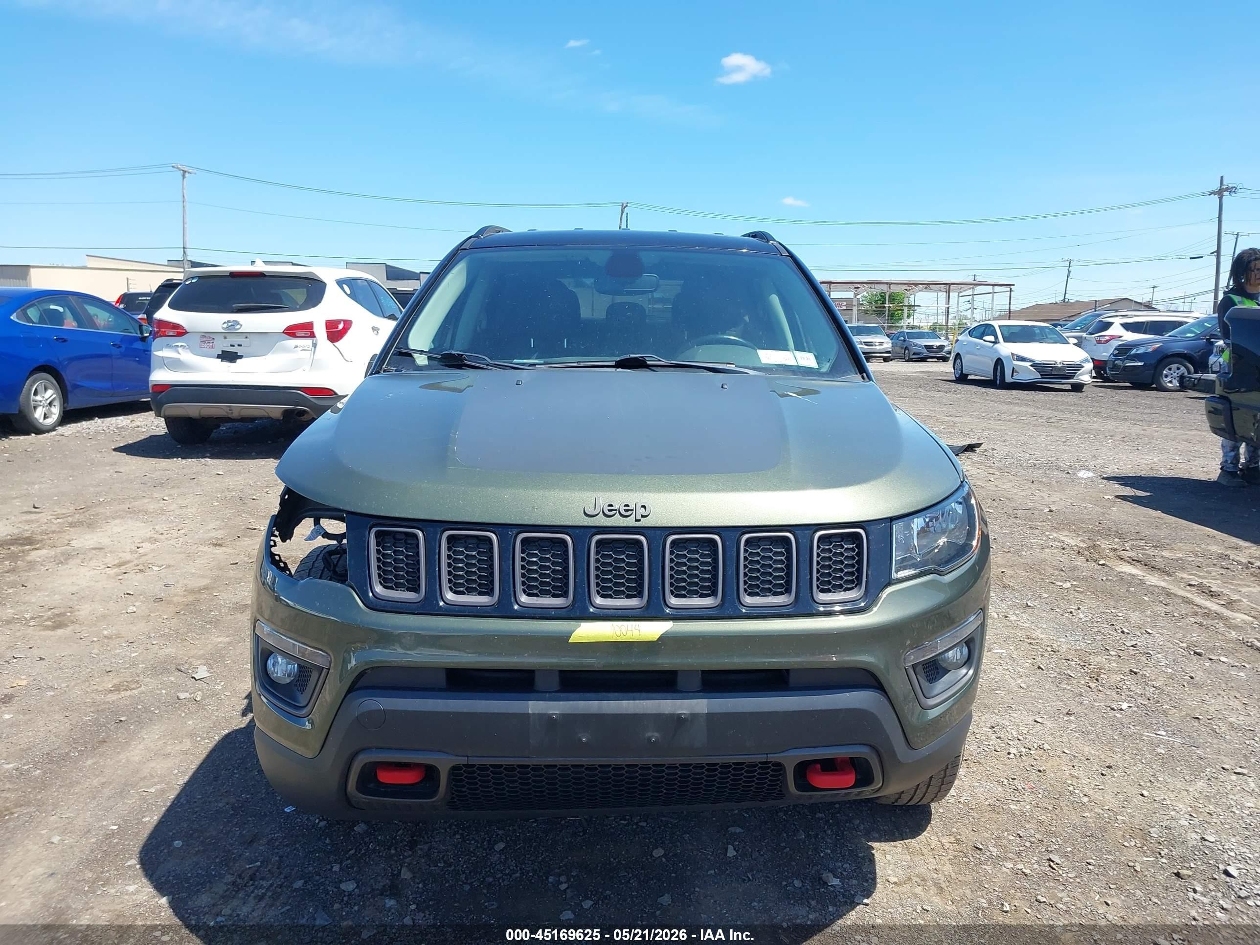 2019 Jeep Compass Trailhawk 4x4 Green vin: 3C4NJDDB1KT682530