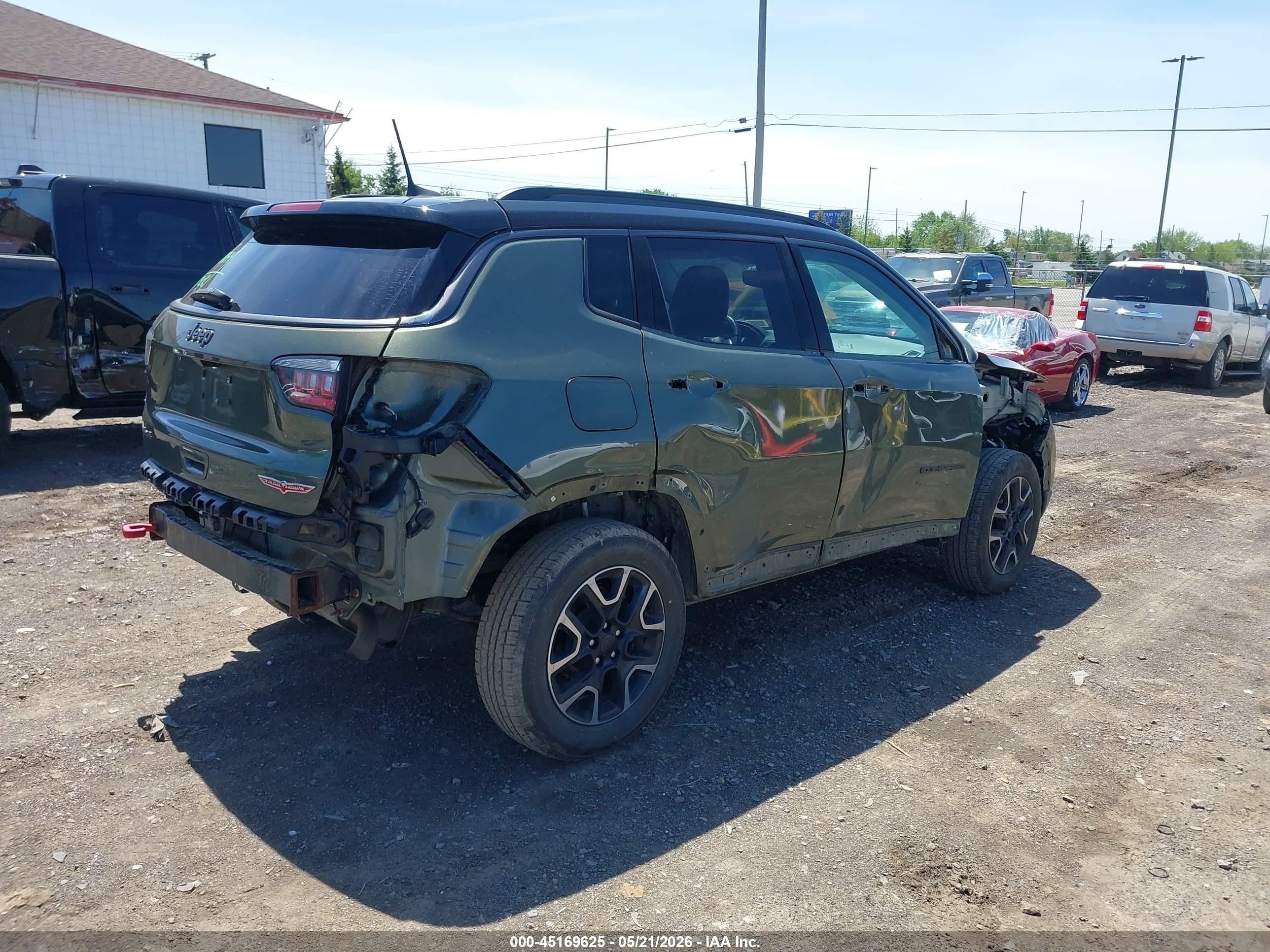 2019 Jeep Compass Trailhawk 4x4 Green vin: 3C4NJDDB1KT682530