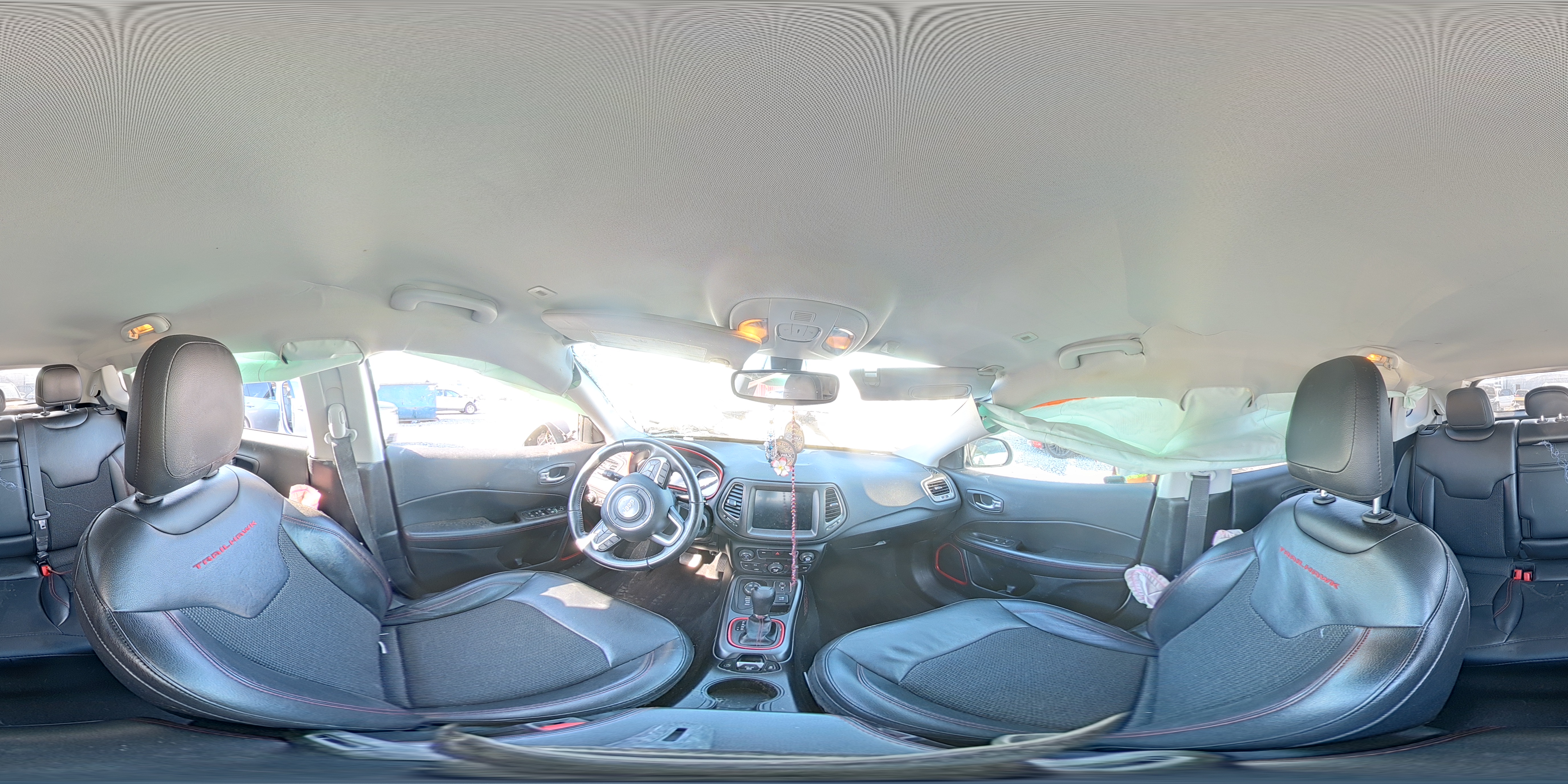 2019 Jeep Compass Trailhawk White vin: 3C4NJDDB1KT748008