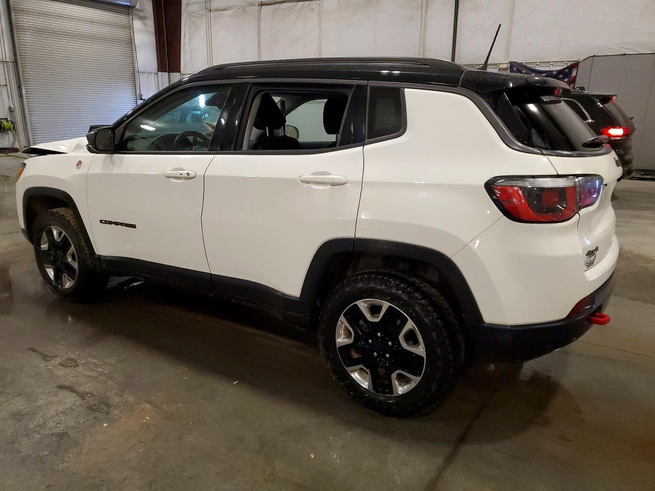 2018 Jeep Compass Trailhawk White vin: 3C4NJDDB2JT424208
