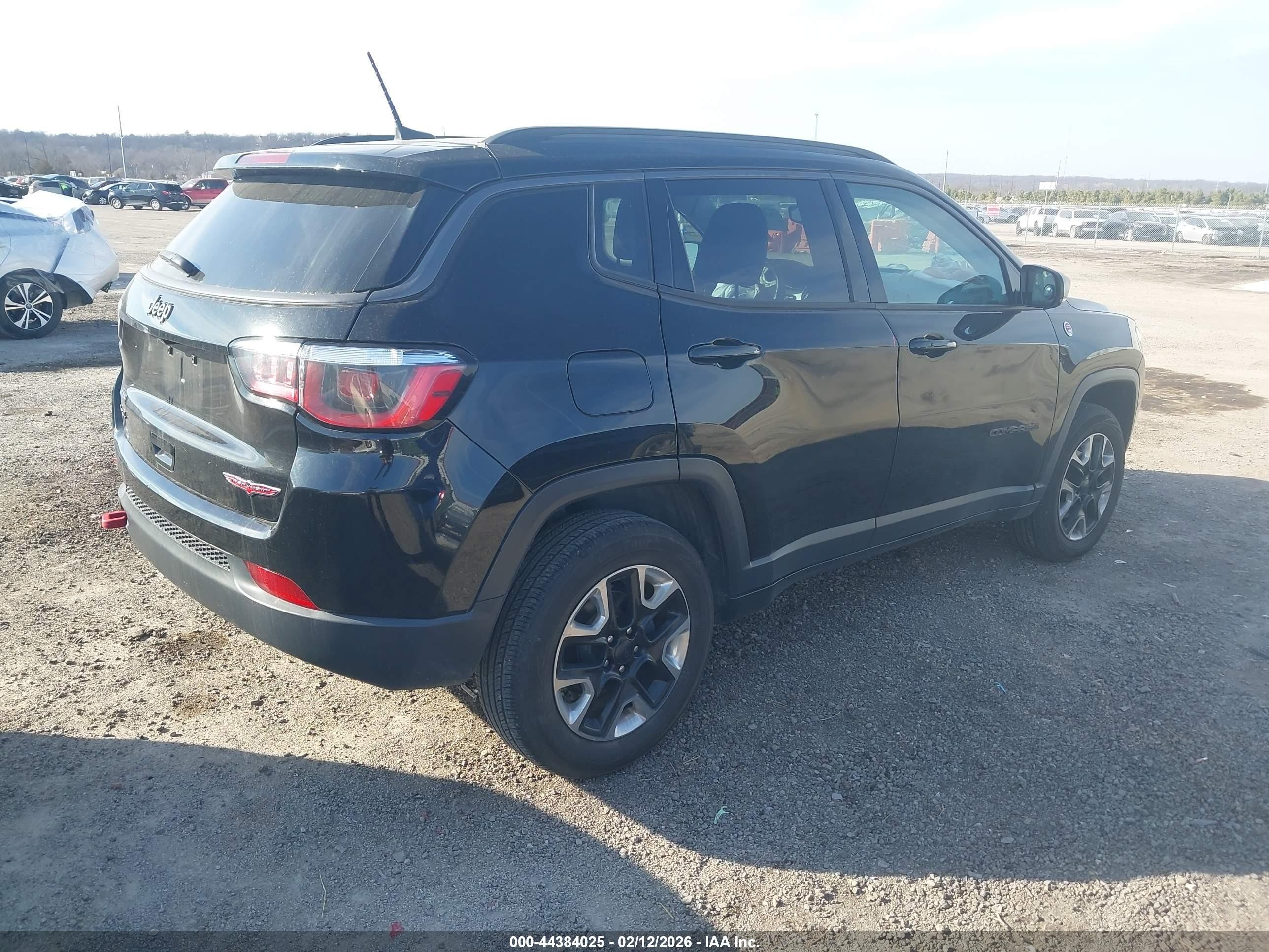 2018 Jeep Compass Trailhawk 4x4 Black vin: 3C4NJDDB2JT442031