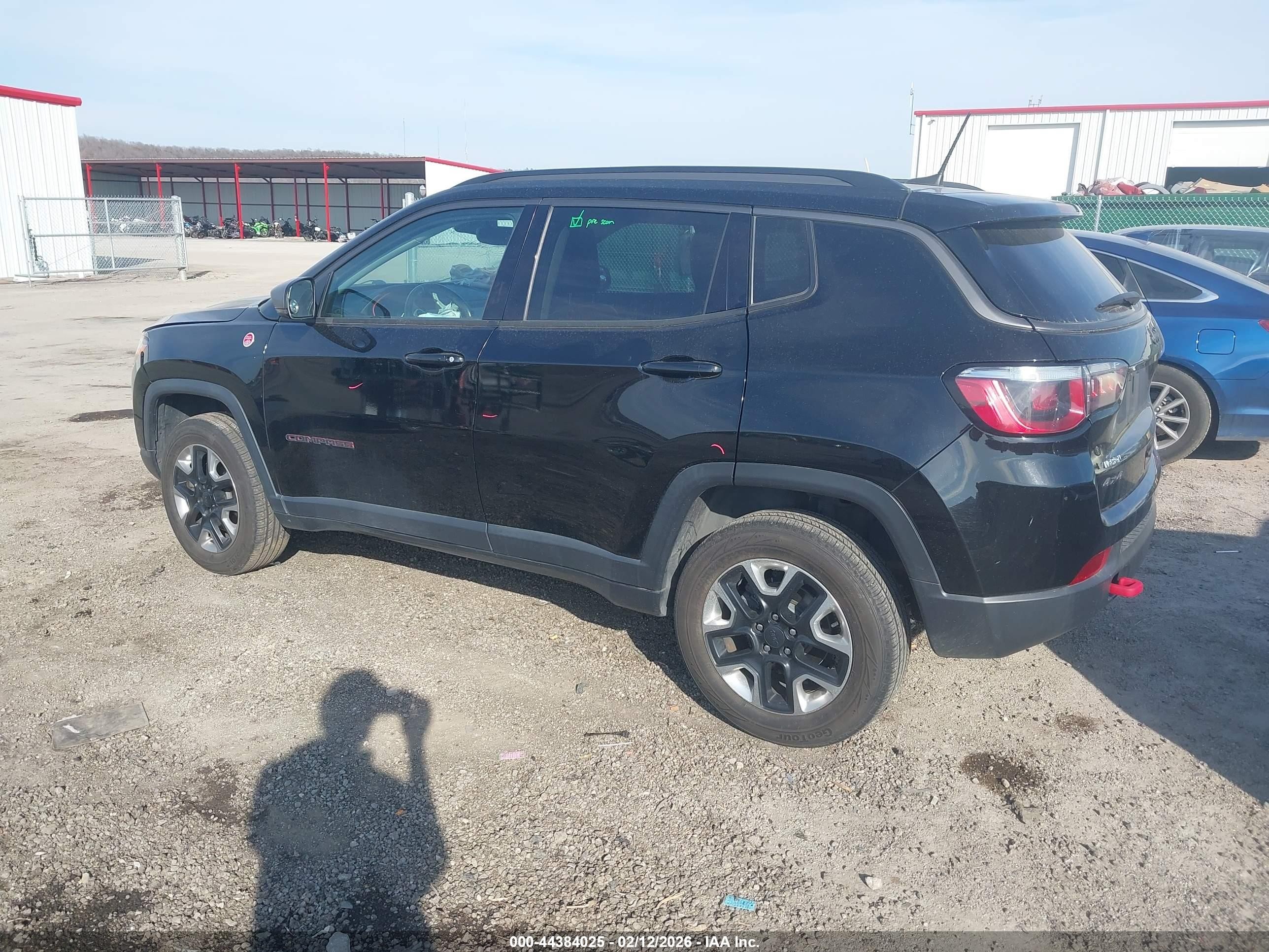 2018 Jeep Compass Trailhawk 4x4 Black vin: 3C4NJDDB2JT442031