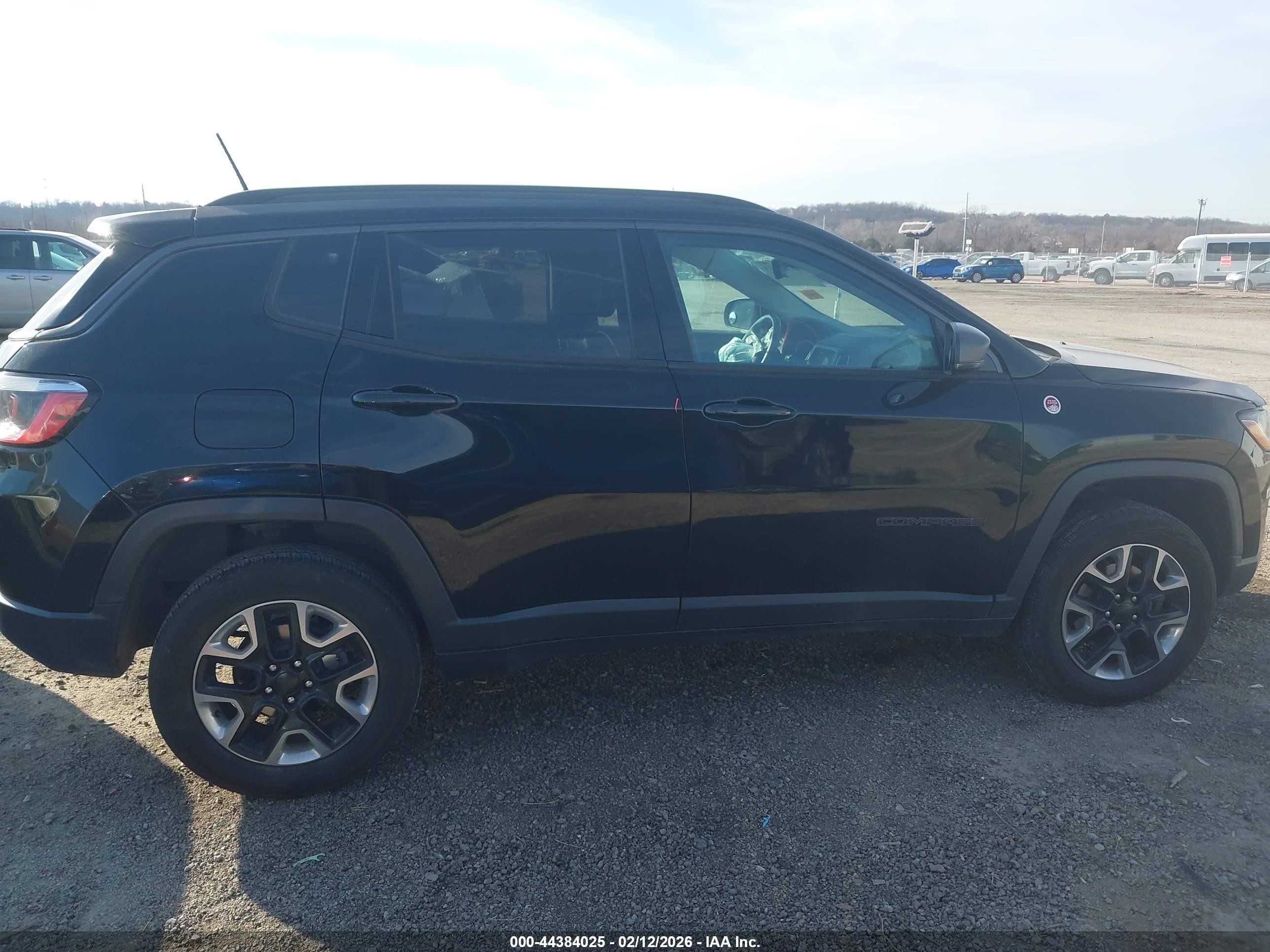 2018 Jeep Compass Trailhawk 4x4 Black vin: 3C4NJDDB2JT442031