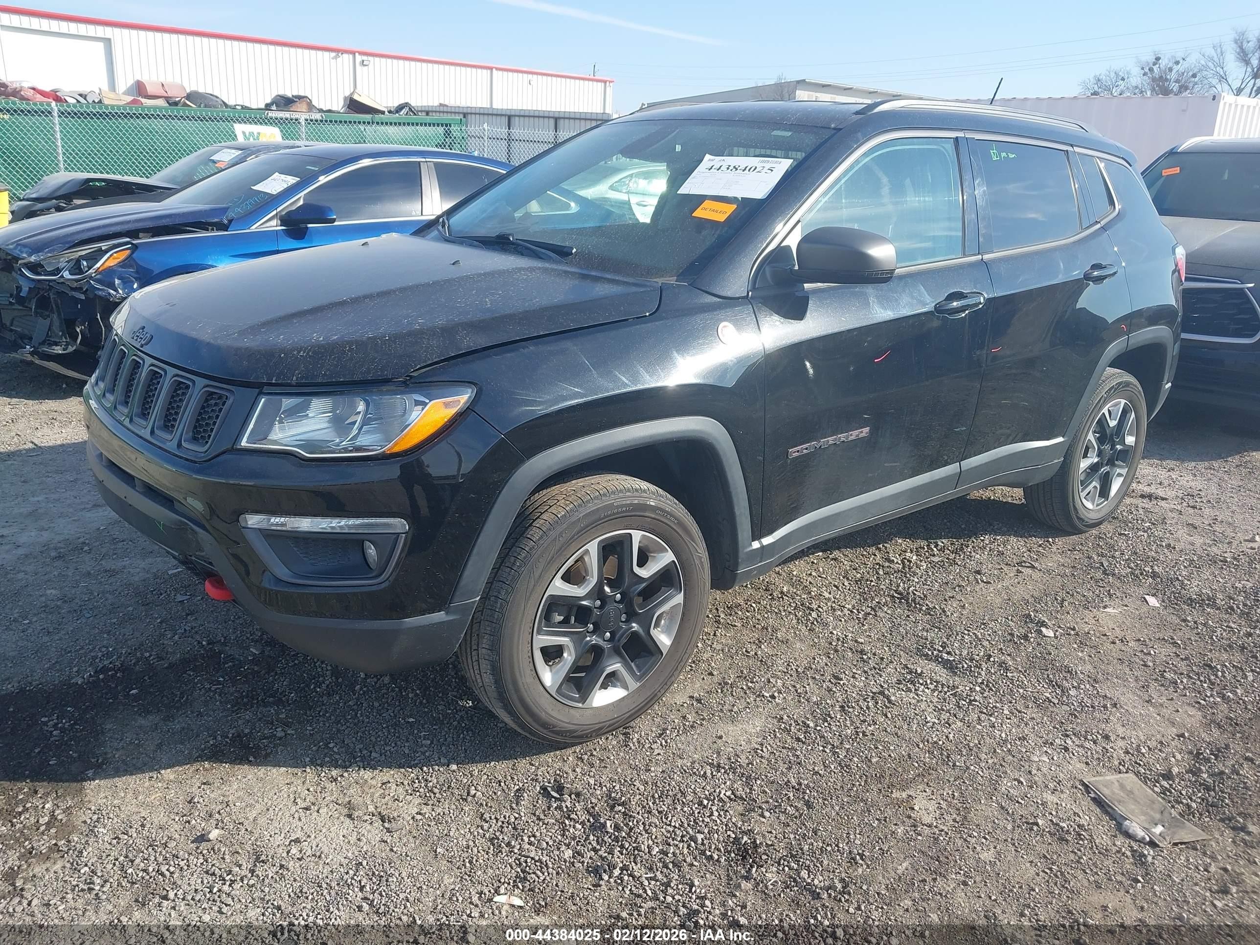 2018 Jeep Compass Trailhawk 4x4 Black vin: 3C4NJDDB2JT442031
