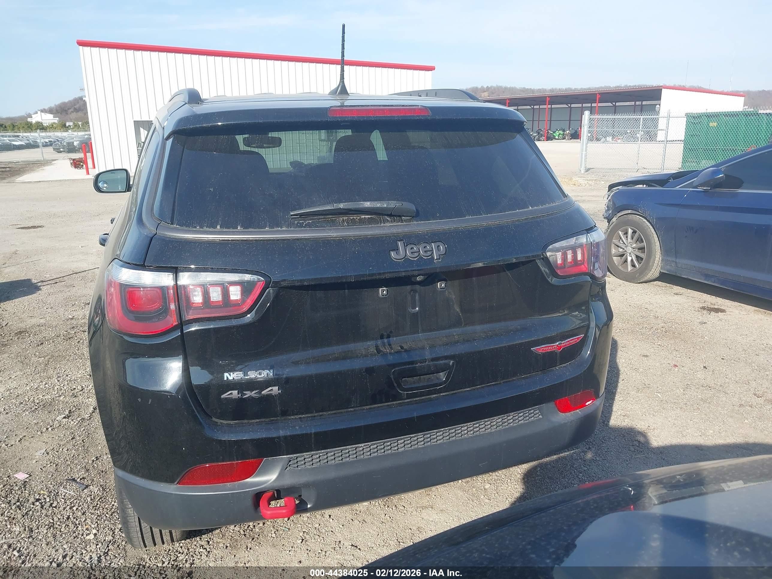 2018 Jeep Compass Trailhawk 4x4 Black vin: 3C4NJDDB2JT442031