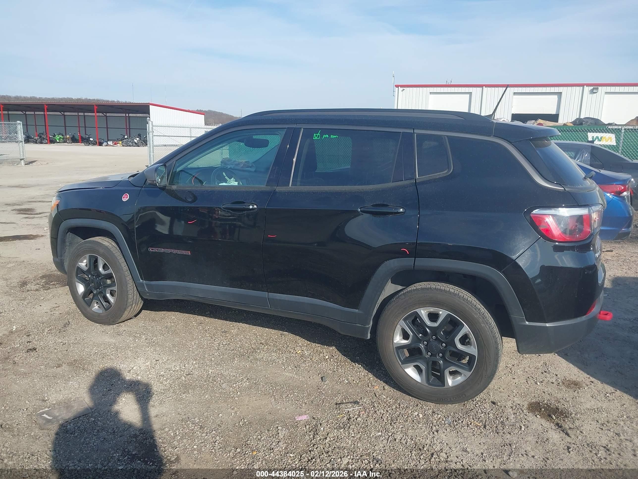 2018 Jeep Compass Trailhawk 4x4 Black vin: 3C4NJDDB2JT442031