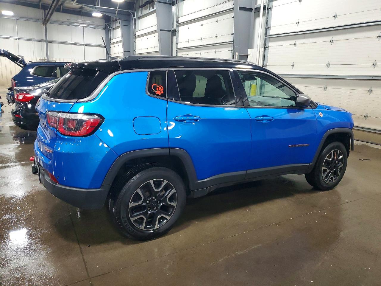 2018 Jeep Compass Trailhawk Blue vin: 3C4NJDDB3JT484854
